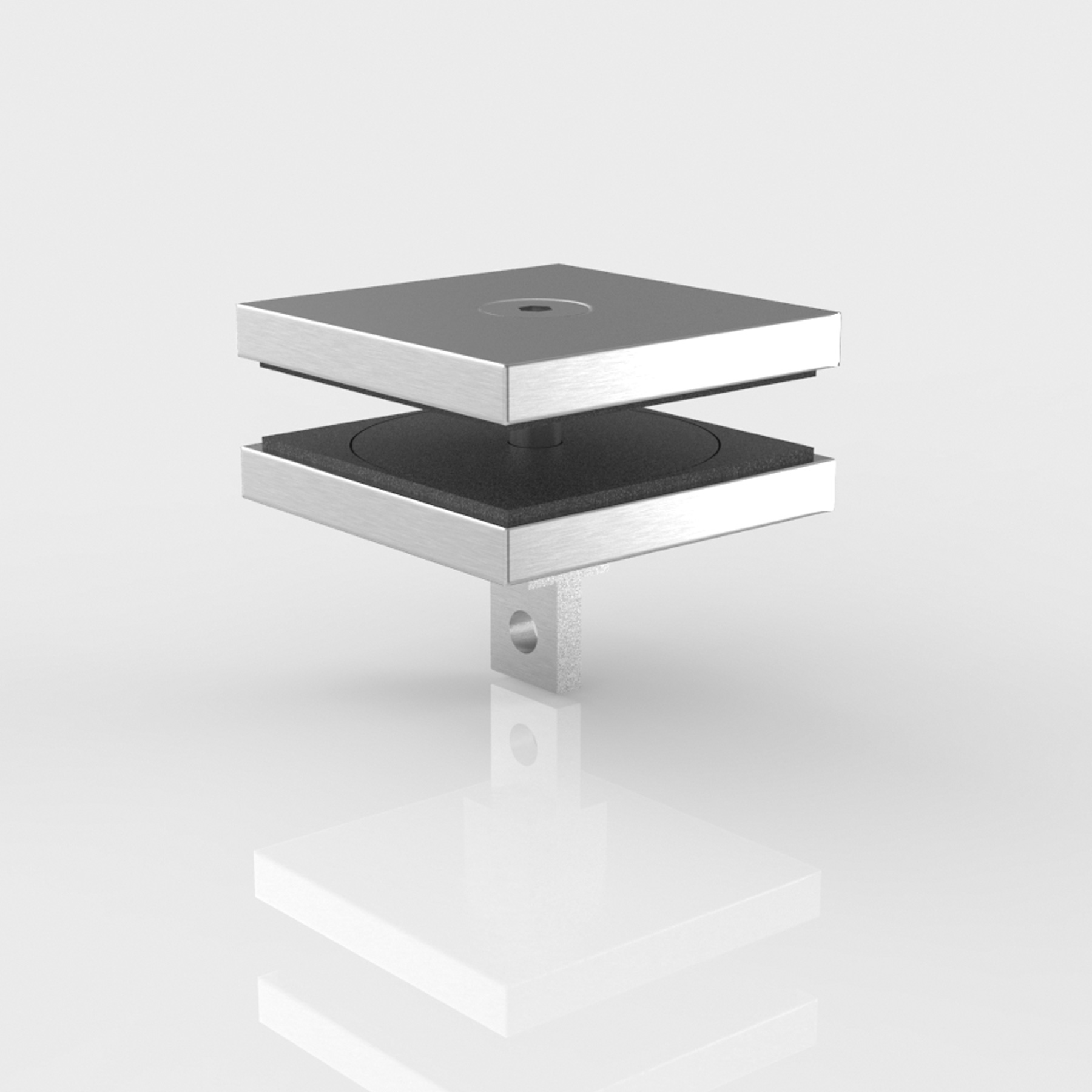 Punktfäste med öglekoppling, 13,52 mm glas