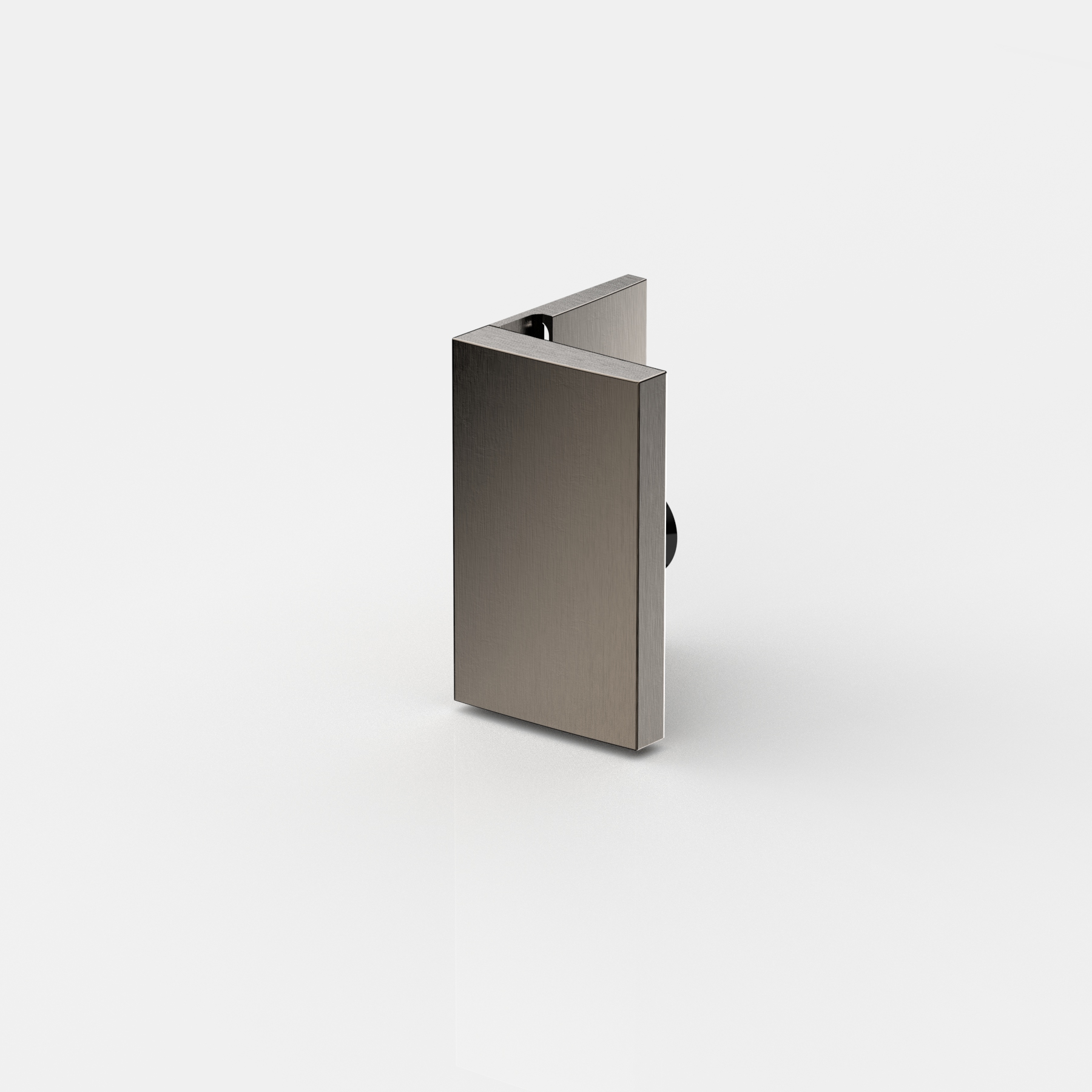 Fasta vinkelbeslag glas–vägg 90°
