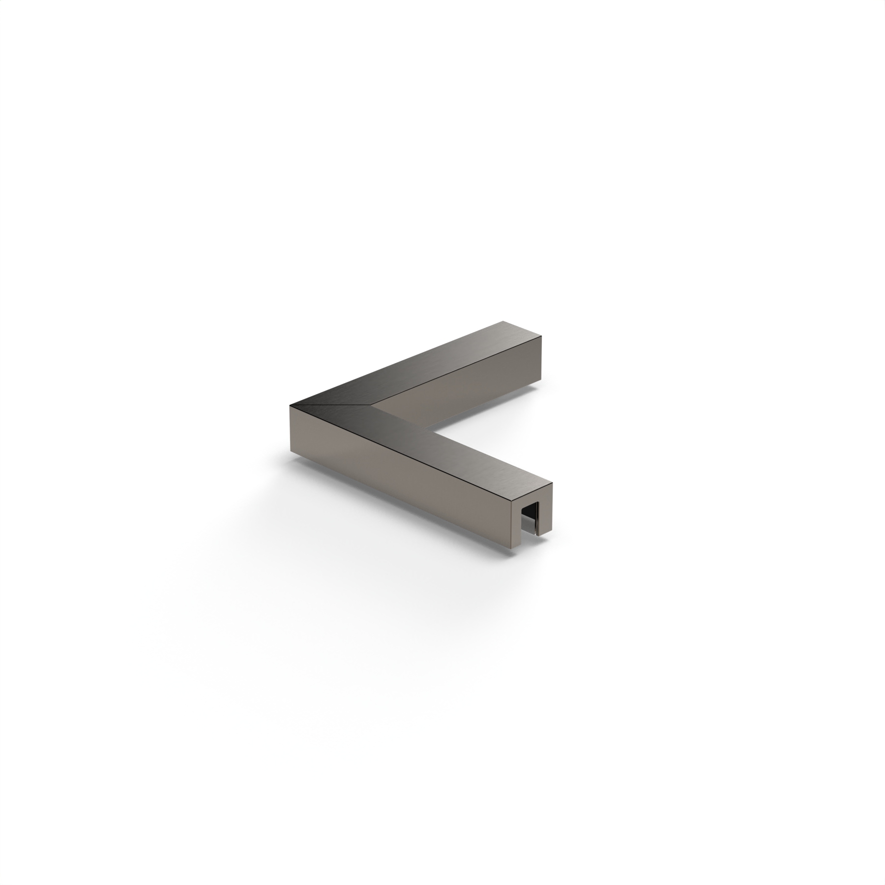 Stabiliserings‑vinkelbeslag glas–glas 90°