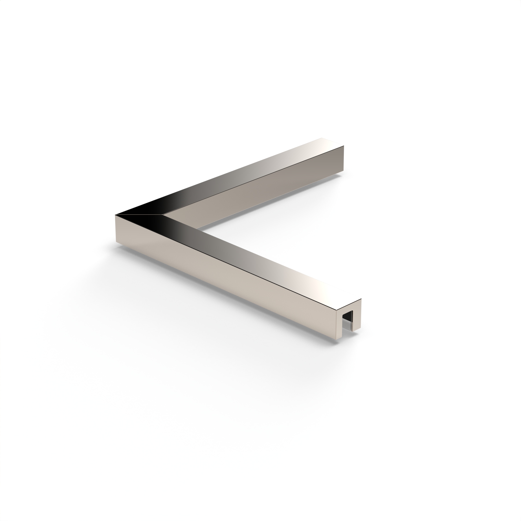 Stabiliserings‑vinkelbeslag glas–glas 90°