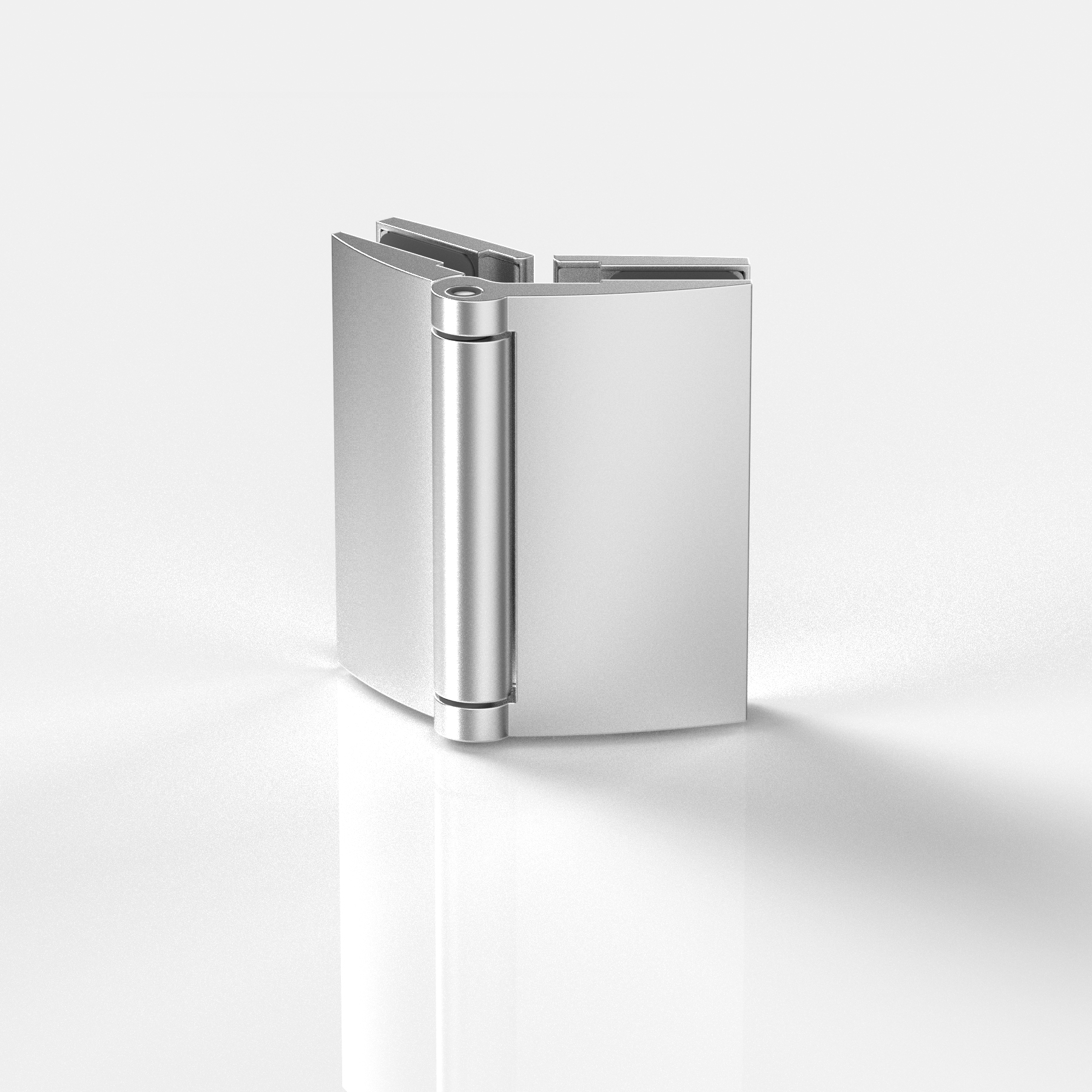 Anslagsgångjärn glas‑glas 135°