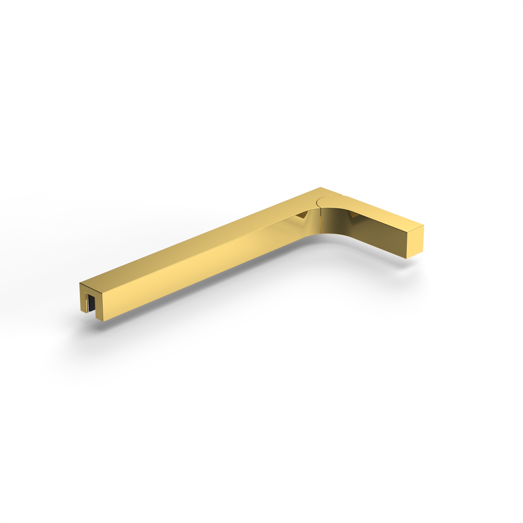 Stabiliserings‑vinkelbeslag glas–vägg 90°