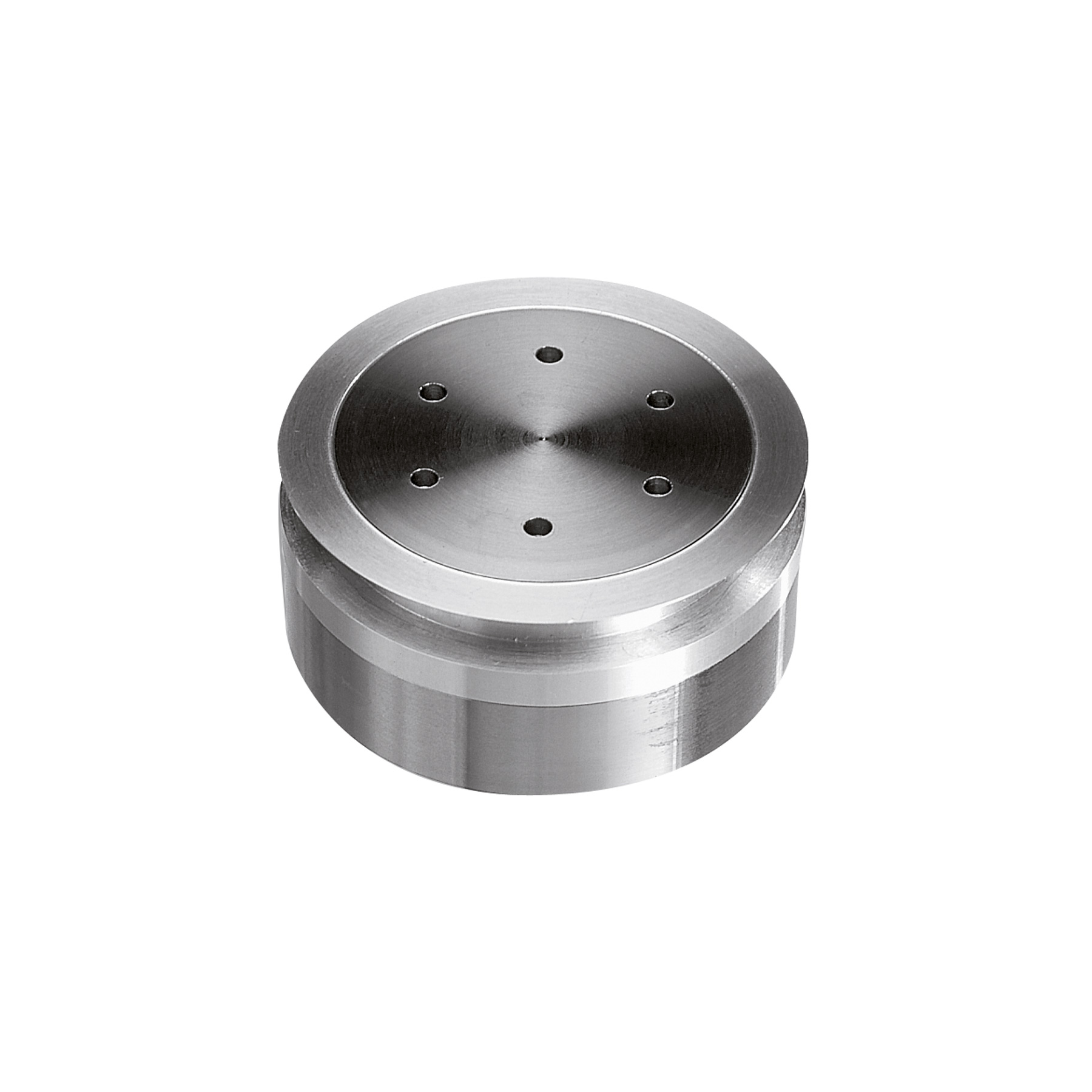Punktfäste med aluminium‑bussning Ø40 mm, för 8–12 mm glas