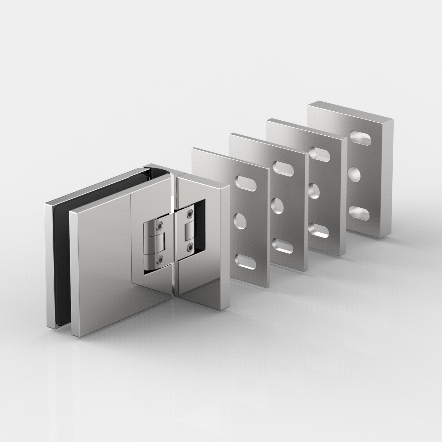 Kompensationsbricka för 8180ZN, 10 mm, blankkrom