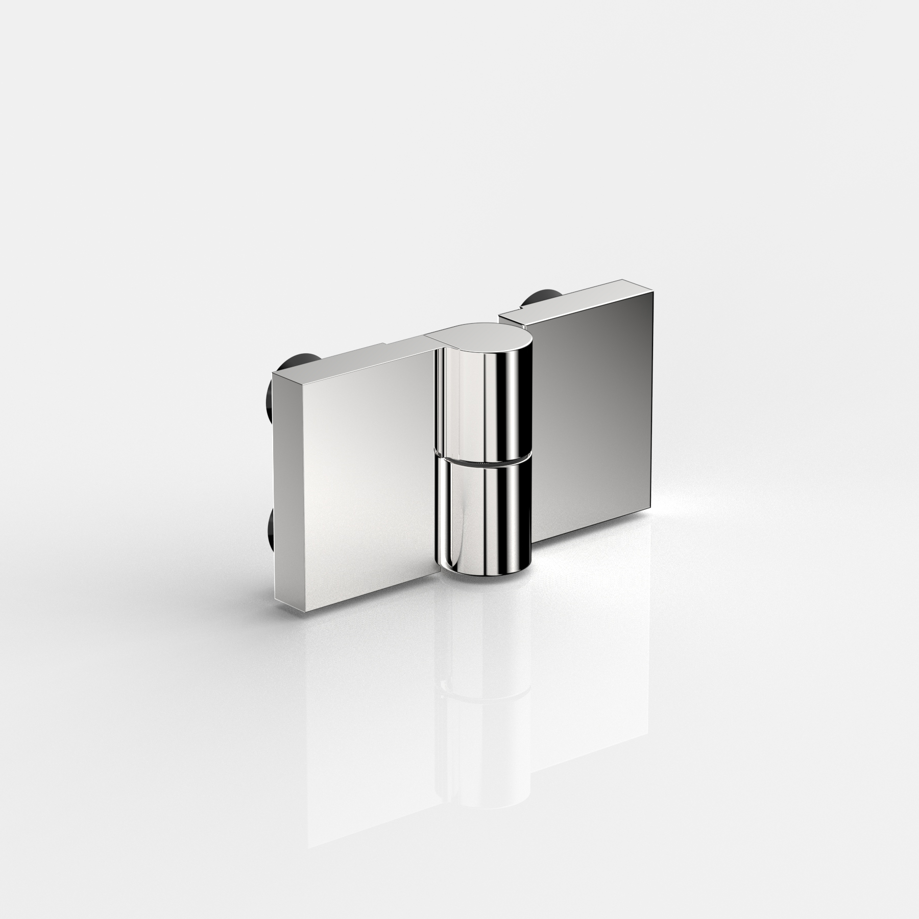 Anslagsgångjärn, glas‑glas 180°