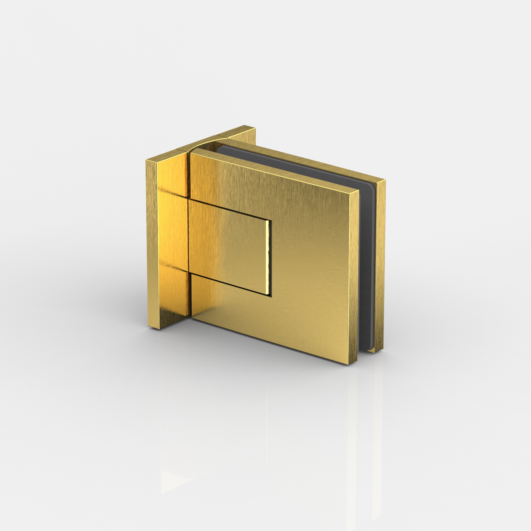 Pendelgångjärn, glas‑vägg 90°