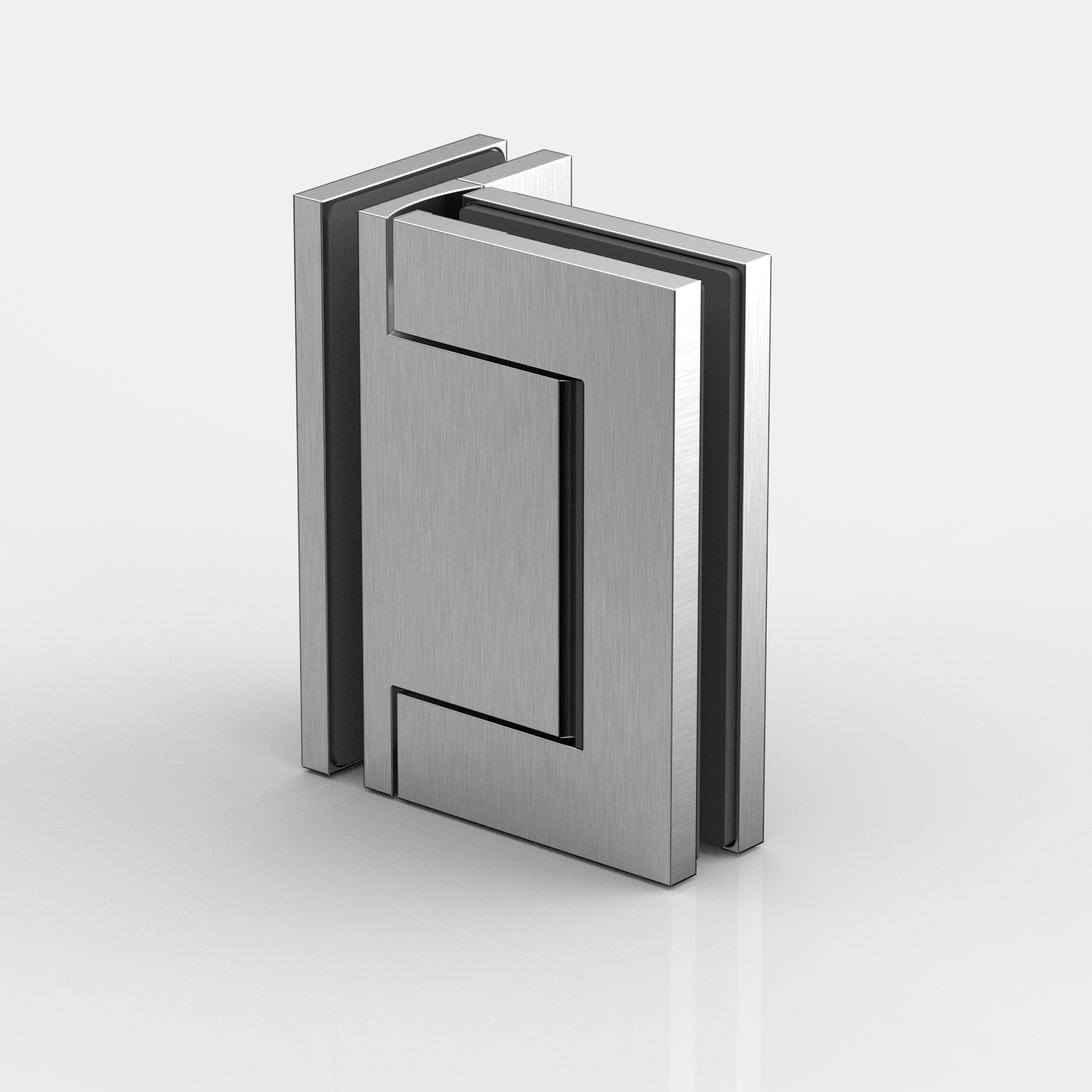 Pendelgångjärn, glas-glas 90°