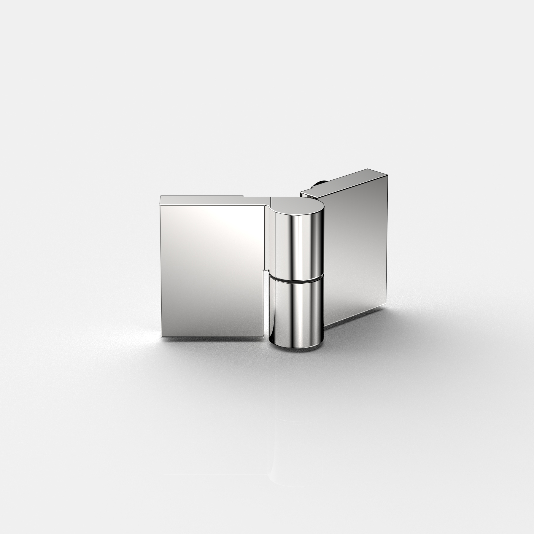 Anslagsgångjärn, glas‑glas 135°