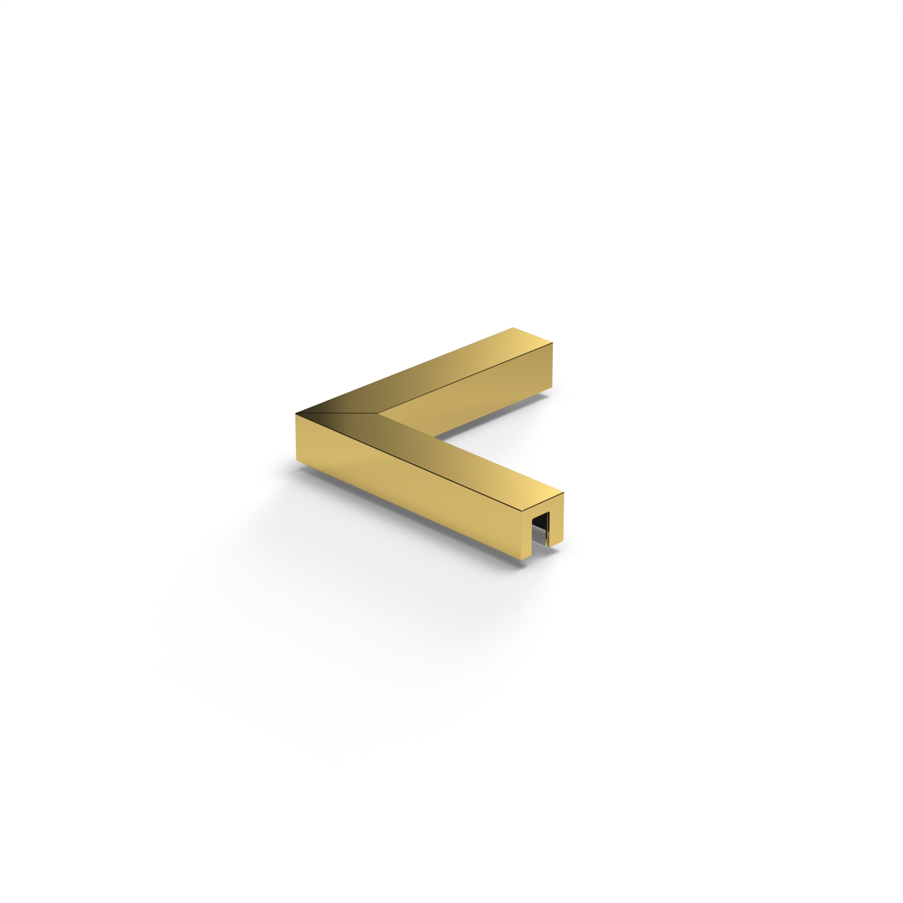 Stabiliserings‑vinkelbeslag glas–glas 90°