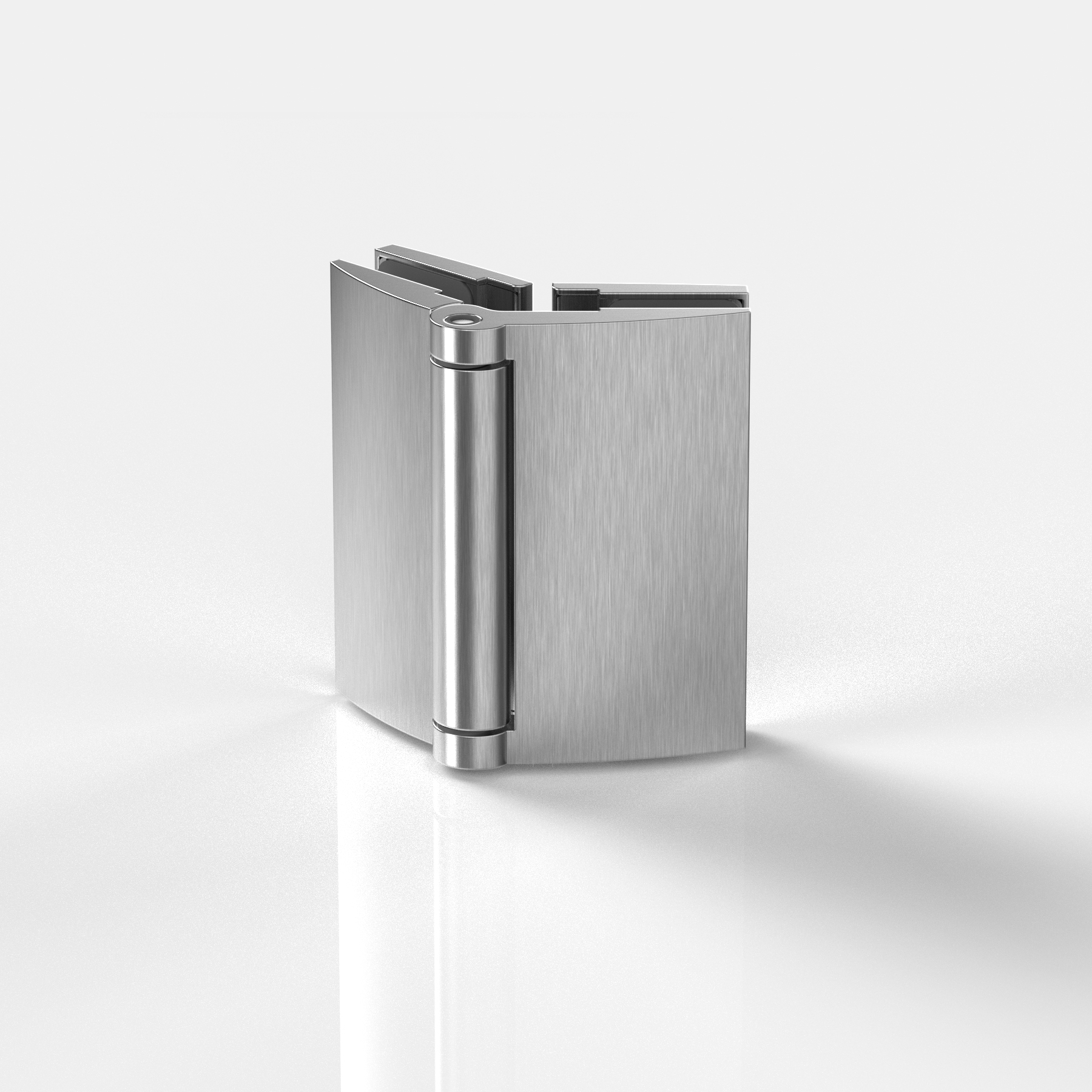 Anslagsgångjärn glas‑glas 135°