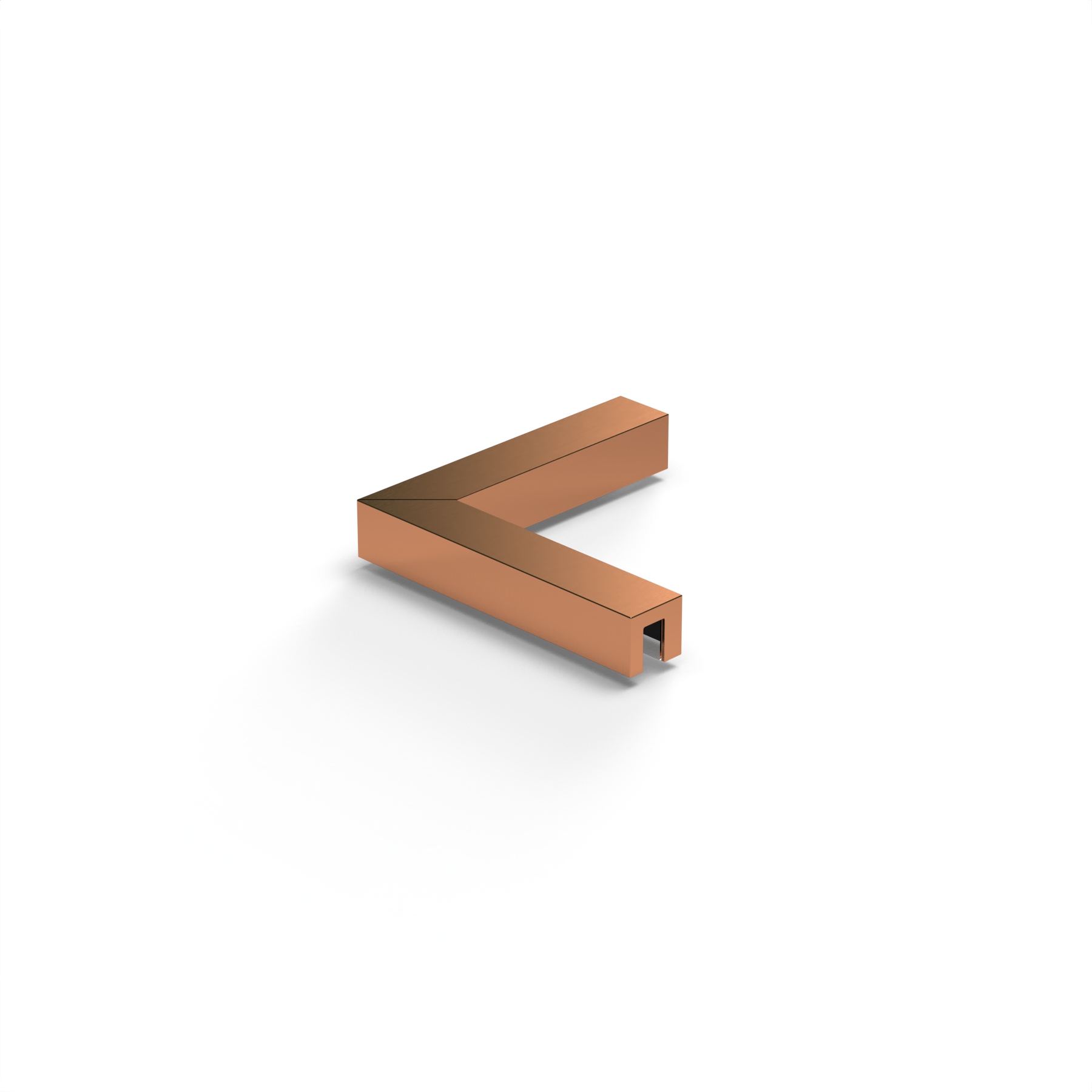 Stabiliserings‑vinkelbeslag glas–glas 90°