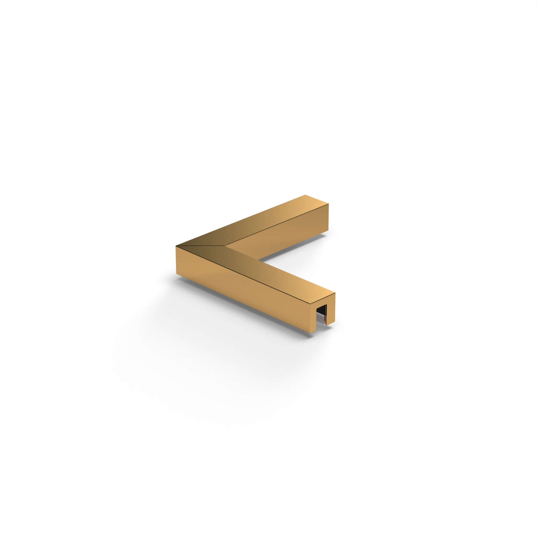 Stabiliserings‑vinkelbeslag glas–glas 90°