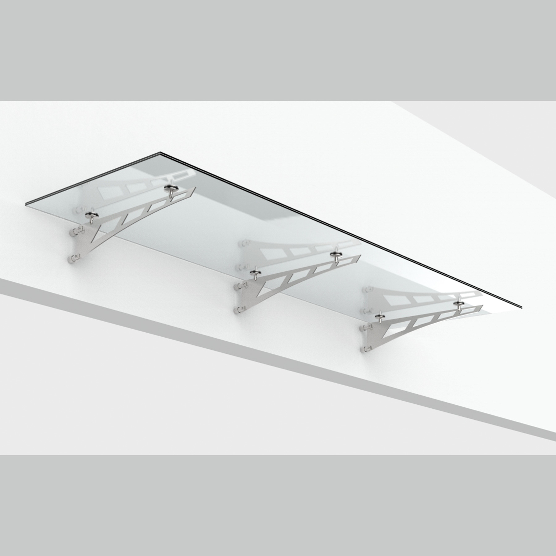 Skärmtakssystem s‑01, 3 svärdsstag, 17,52 mm glas