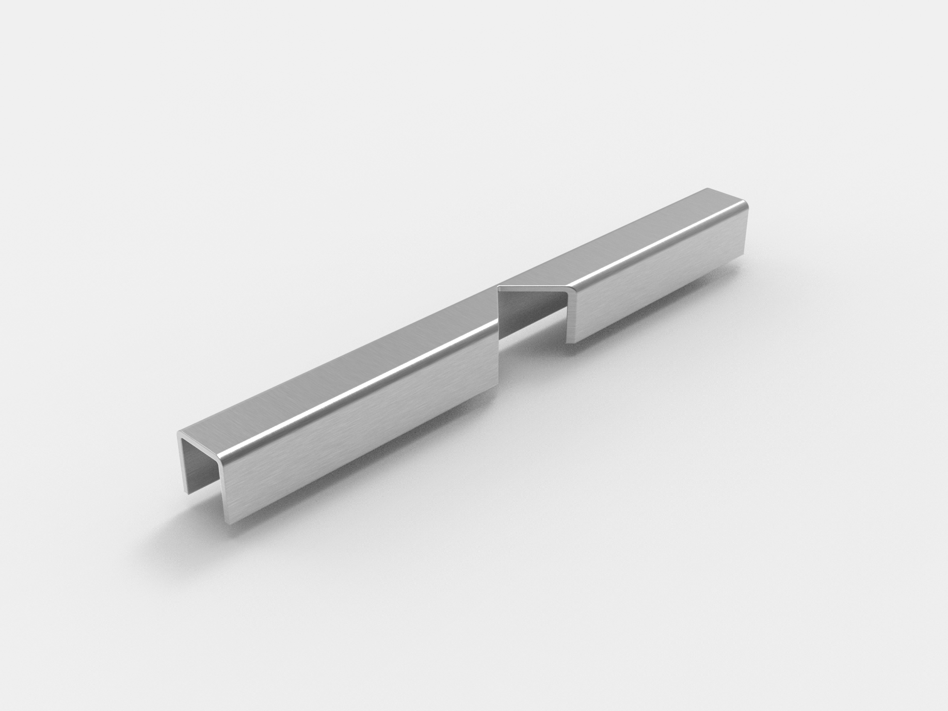 U-profile, 20x20x2 mm, 90°