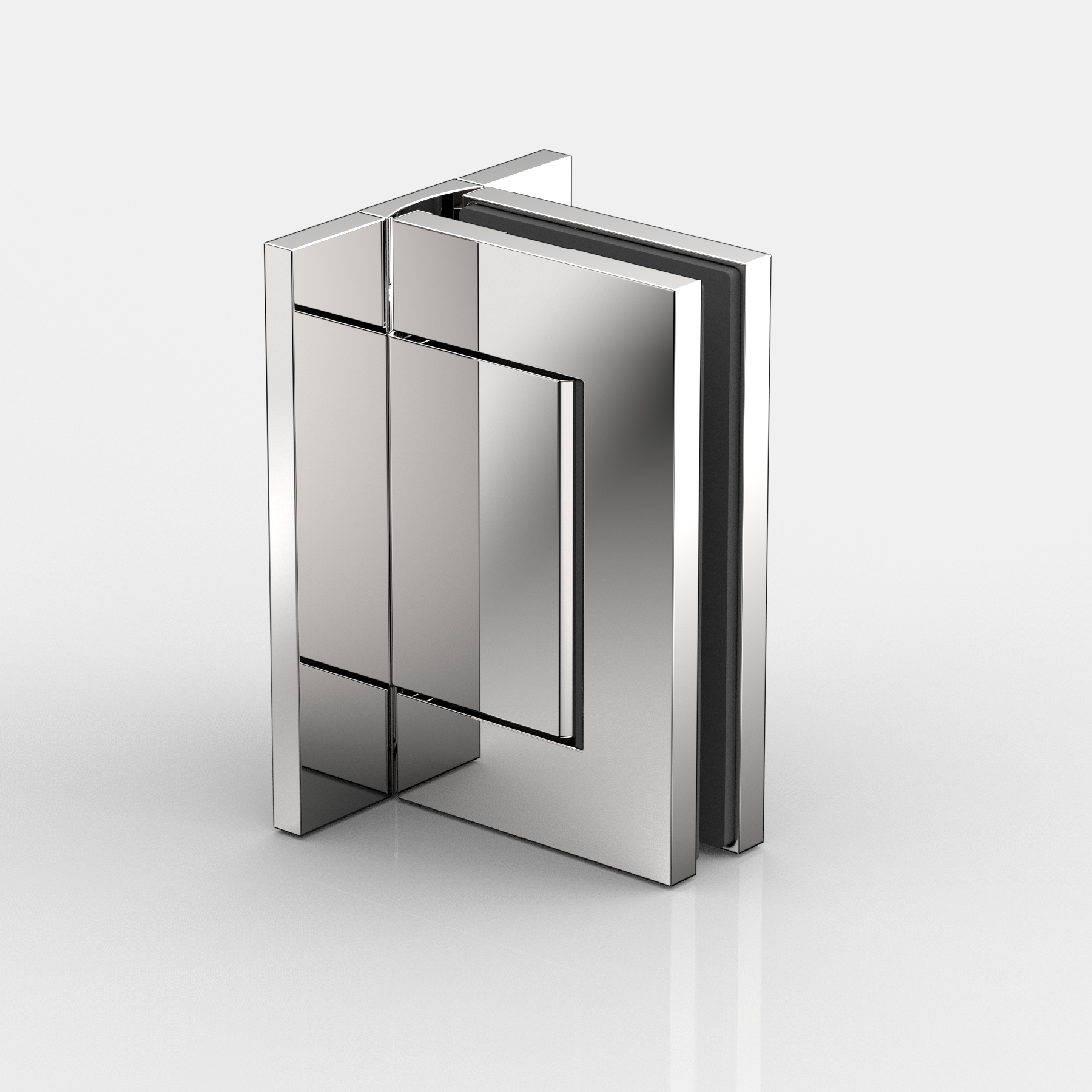 Pendelgångjärn, glas-vägg 90°