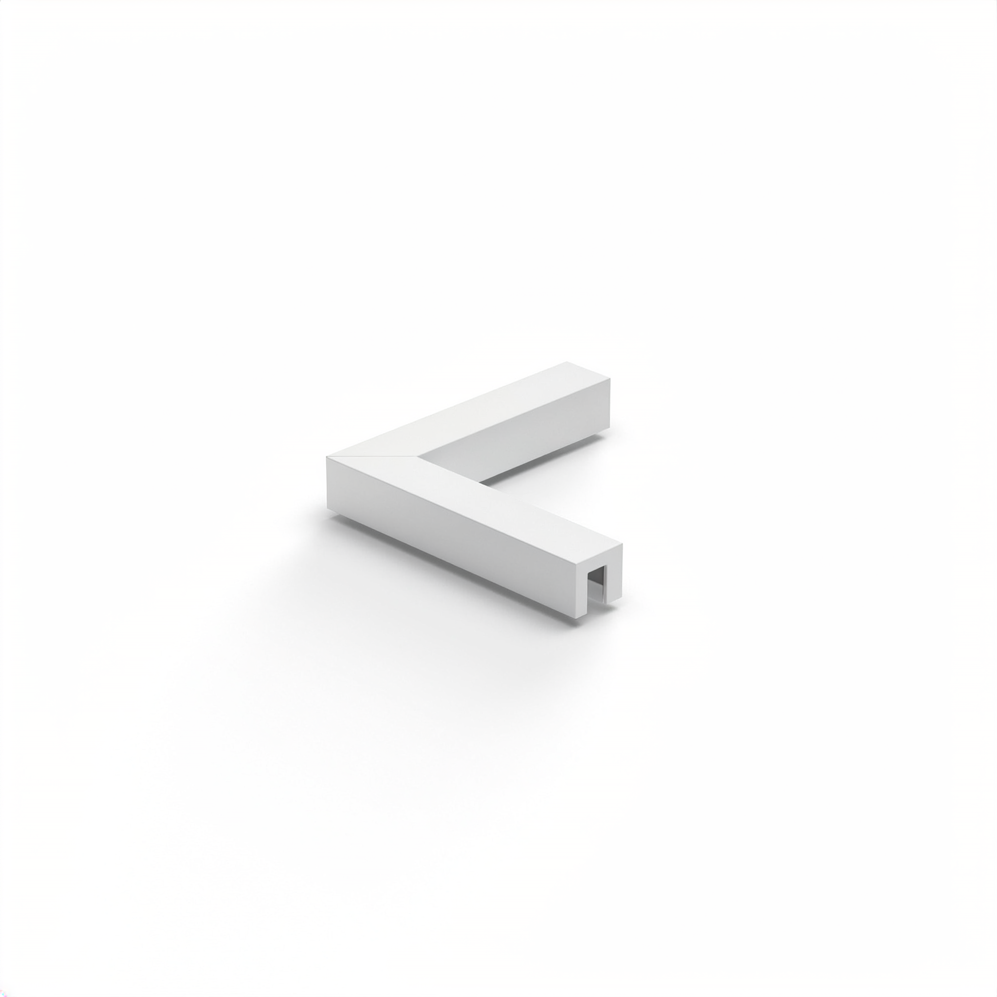 Stabiliserings‑vinkelbeslag glas–glas 90°