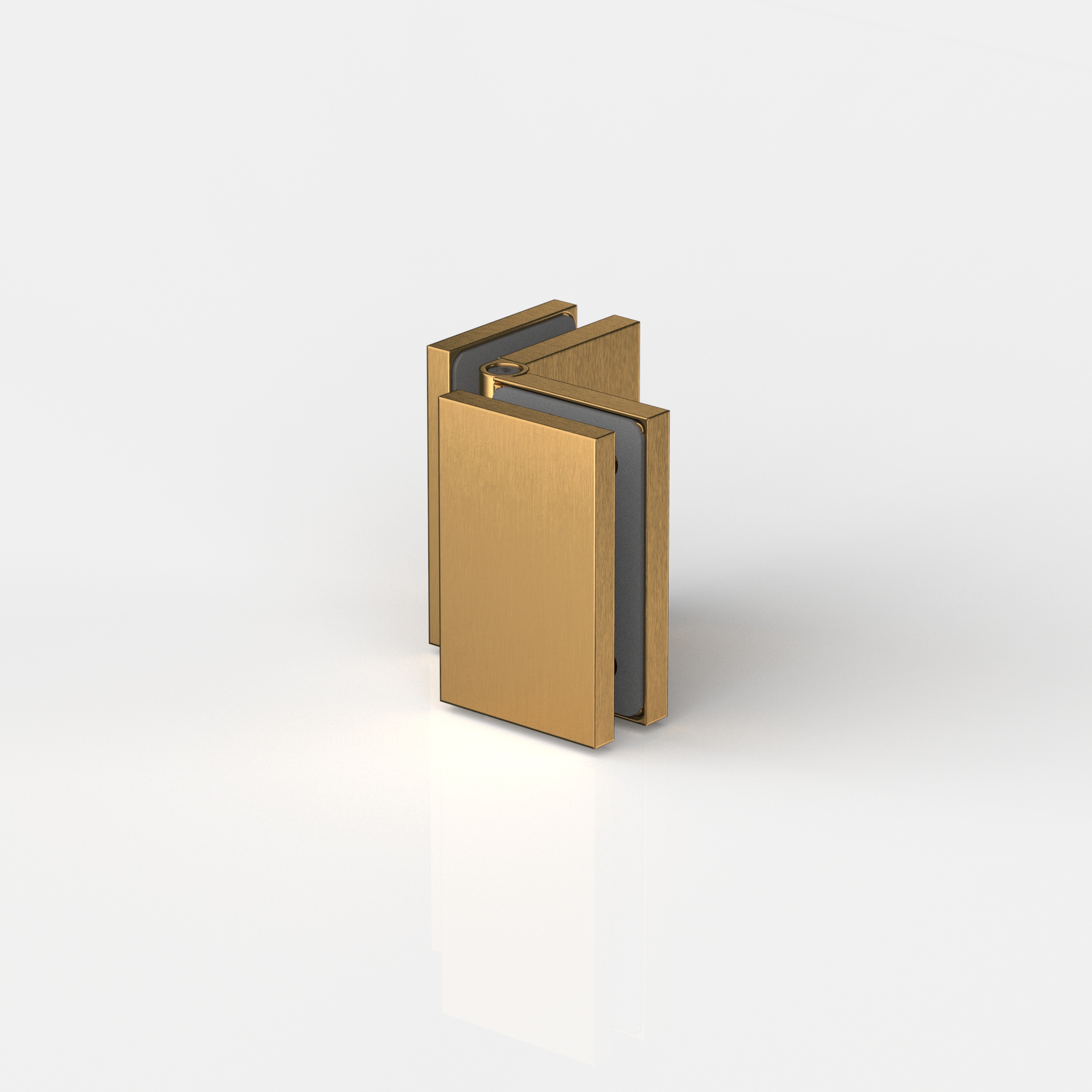 Fasta vinkelbeslag glas‑glas 80°–180°