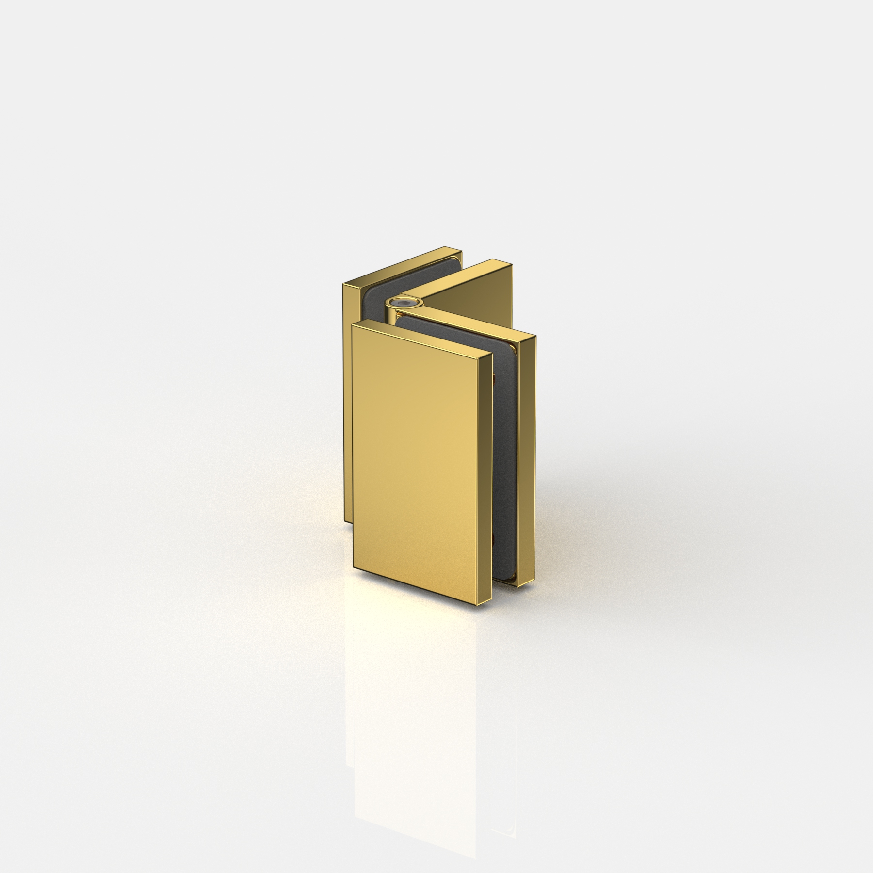 Fasta vinkelbeslag glas‑glas 80°–180°