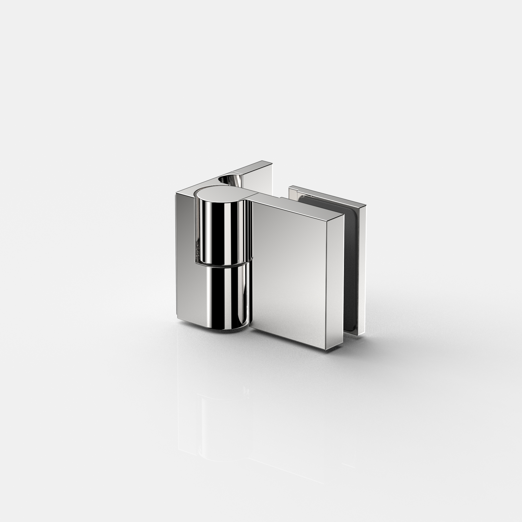 Anslagsgångjärn glas‑vägg 90°