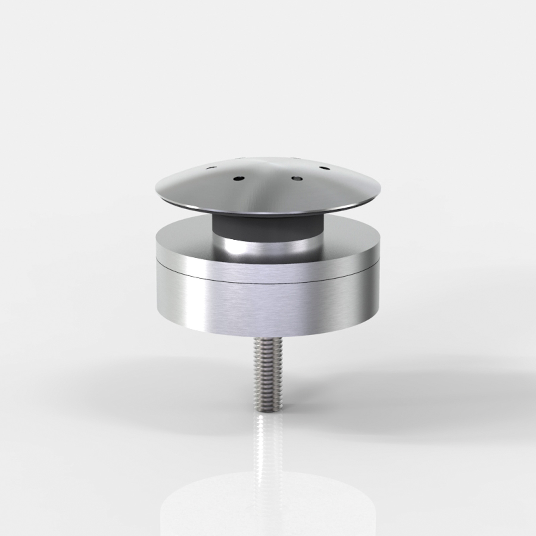 Punktfäste Ø60 mm, höjt huvud, för 8–12,76 mm glas