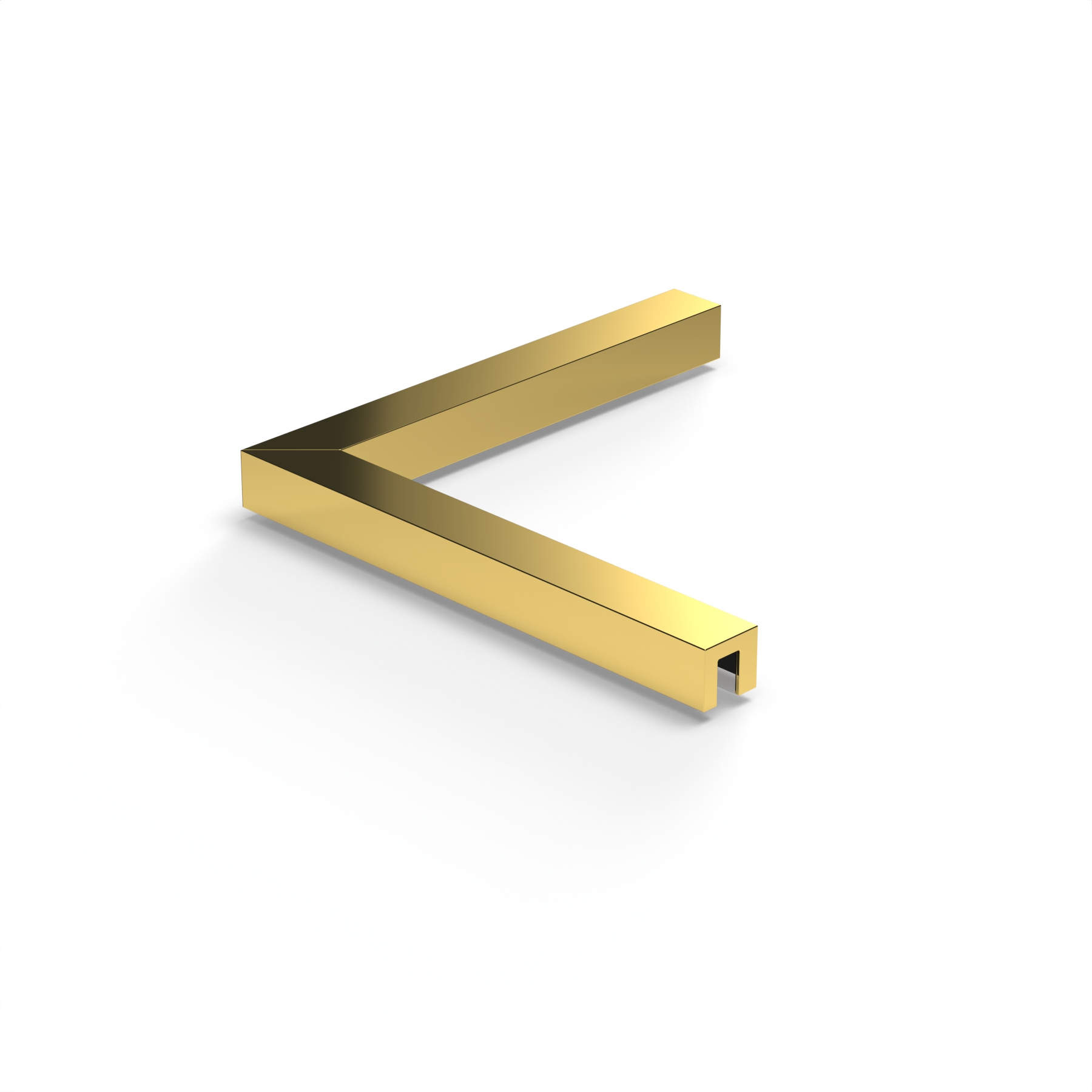 Stabiliserings‑vinkelbeslag glas–glas 90°