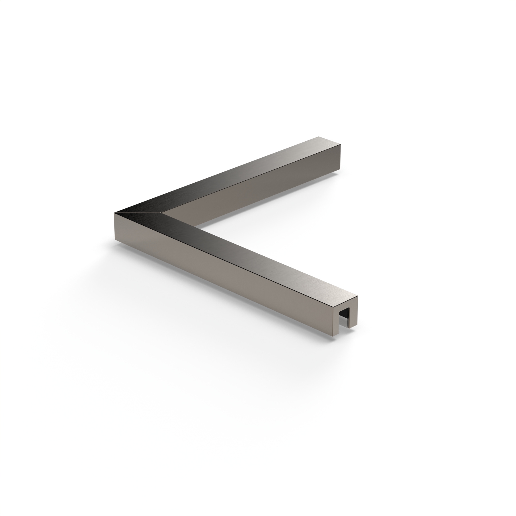 Stabiliserings‑vinkelbeslag glas–glas 90°
