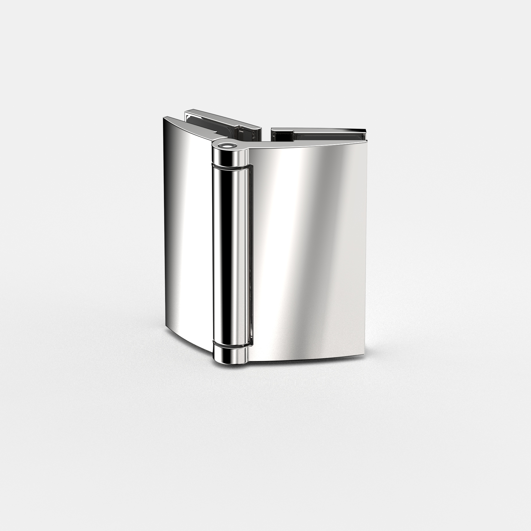 Anslagsgångjärn glas‑glas 135°