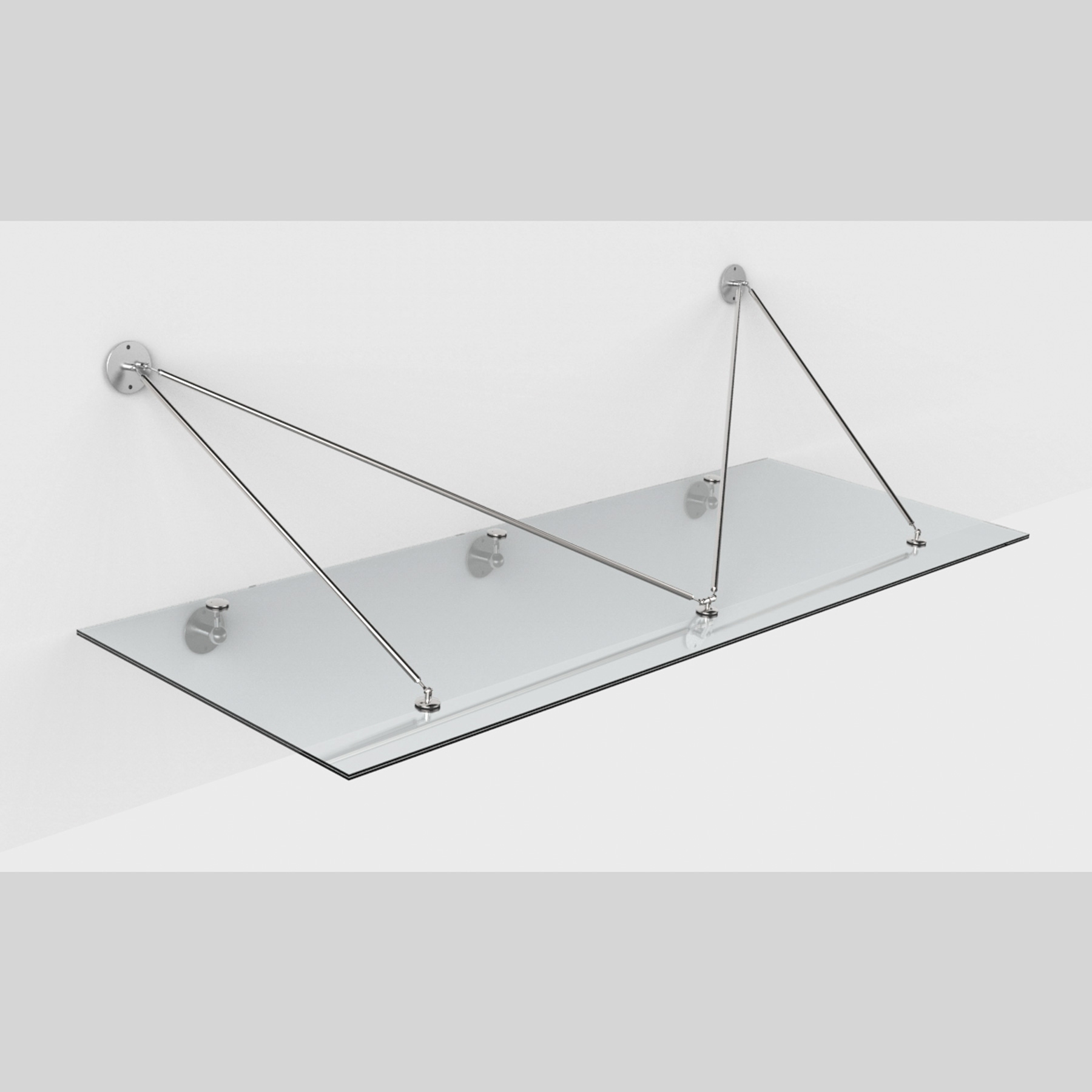 Skärmtakssystem z‑03, m‑set, för 17,52 mm glas