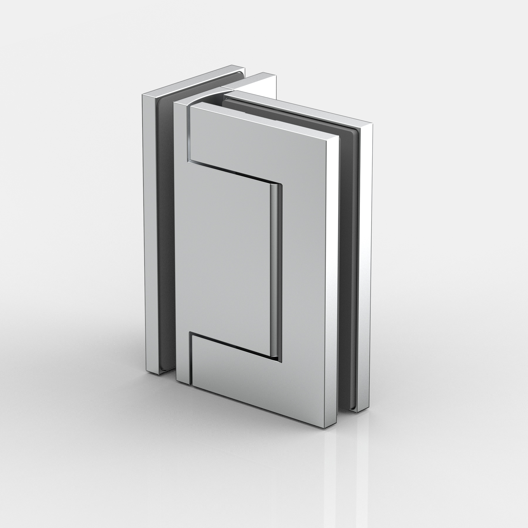 Pendelgångjärn, glas-glas 90°