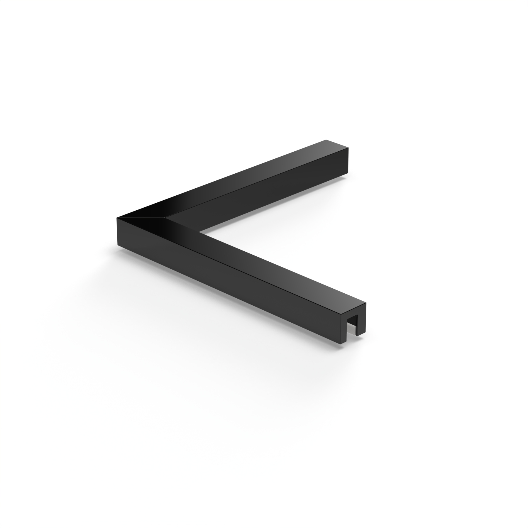 Stabiliserings‑vinkelbeslag glas–glas 90°