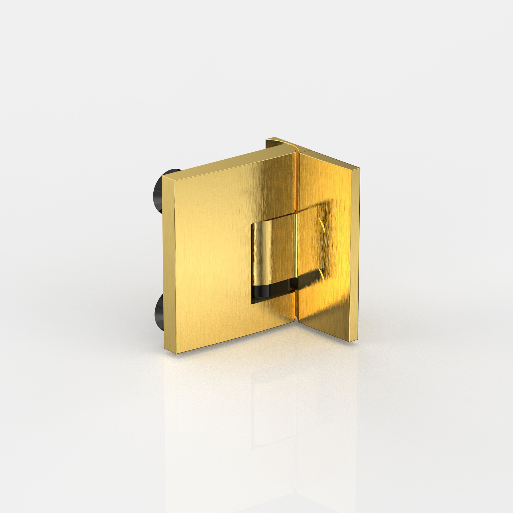 Pendelgångjärn glas–vägg 90°