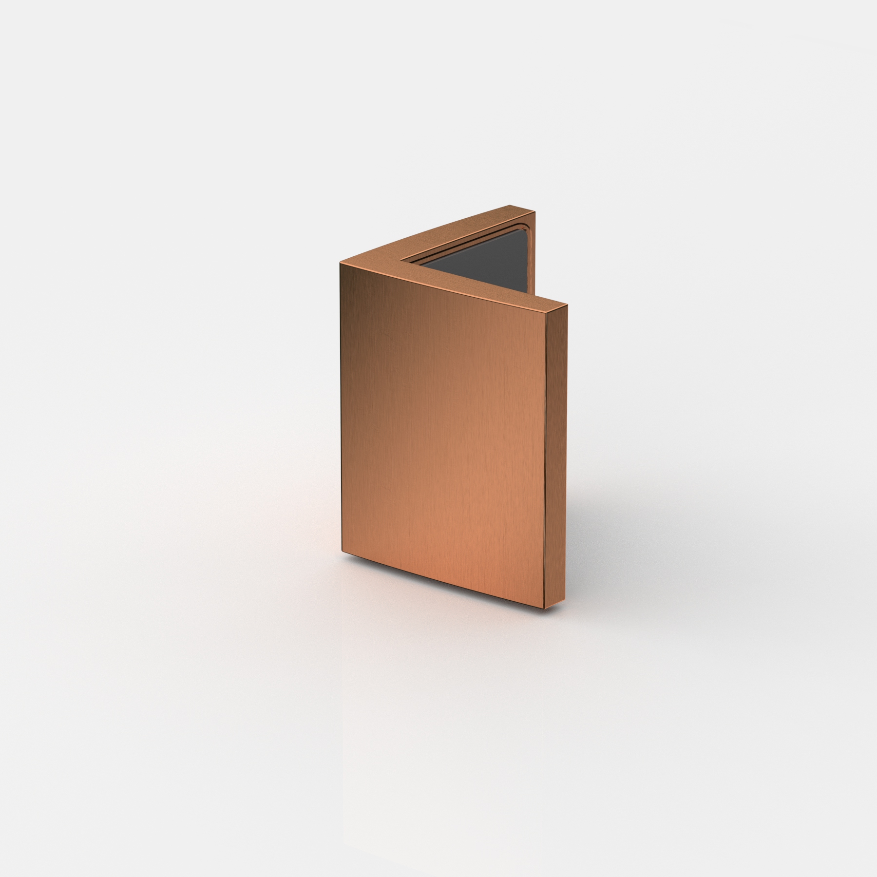 Fasta beslag, glas‑glas 90°