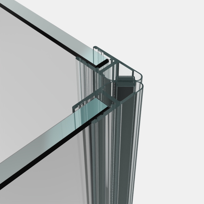 Magnetprofilset för 90° (2×45°)