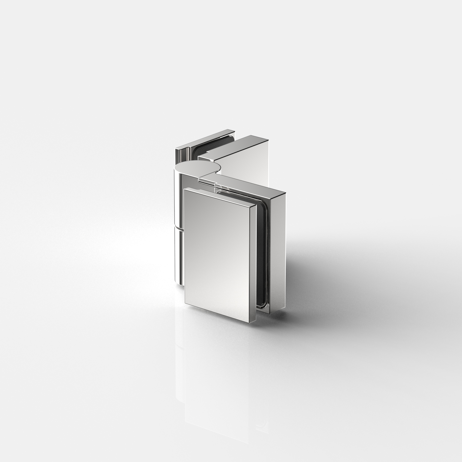 Anslagsgångjärn glas‑glas 90°