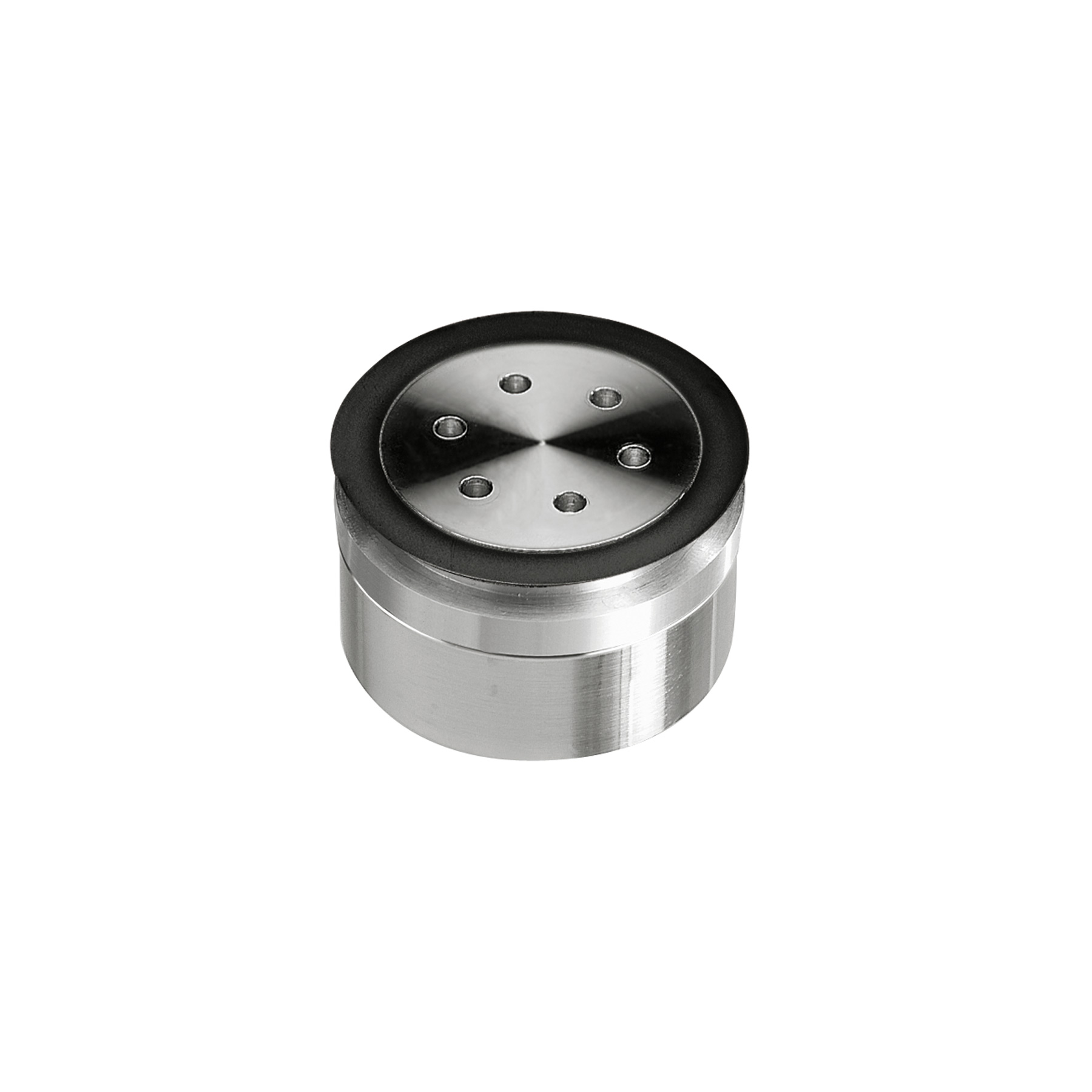 Punktfäste med POM‑bussning Ø40 mm, för 8–12 mm glas