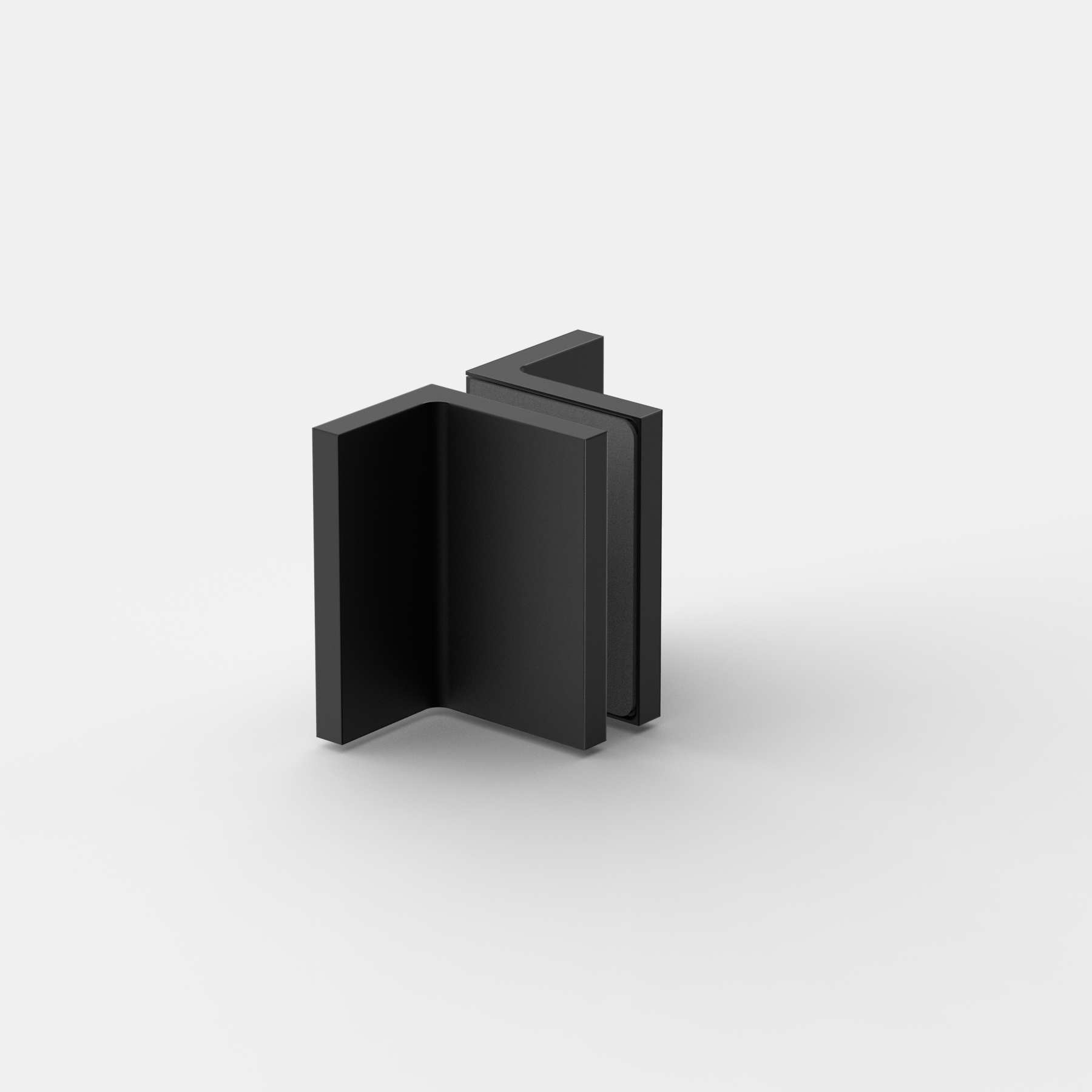Fasta vinkelbeslag glas‑vägg 90°