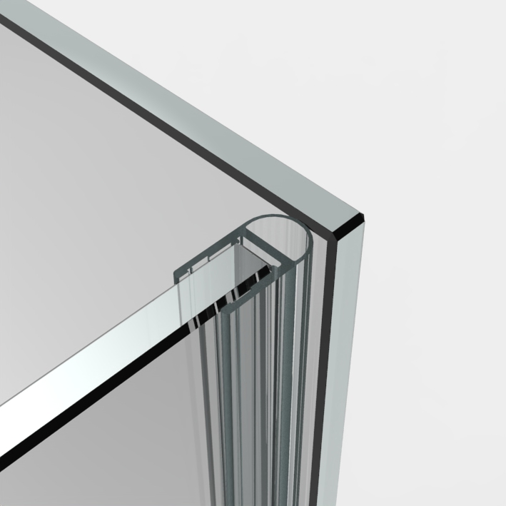 Tätningslist för 10/12 mm glas