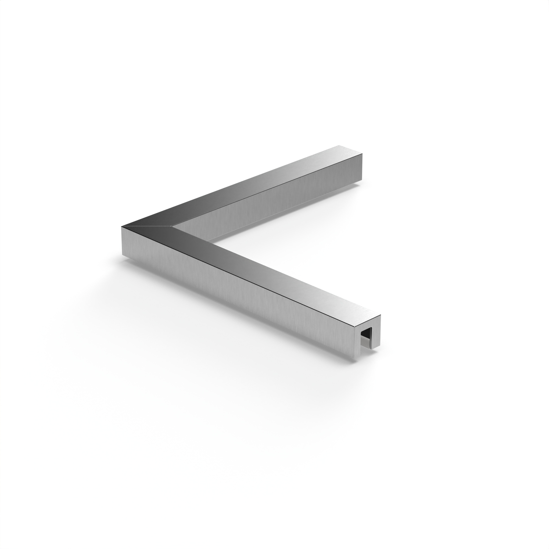 Stabiliserings‑vinkelbeslag glas–glas 90°