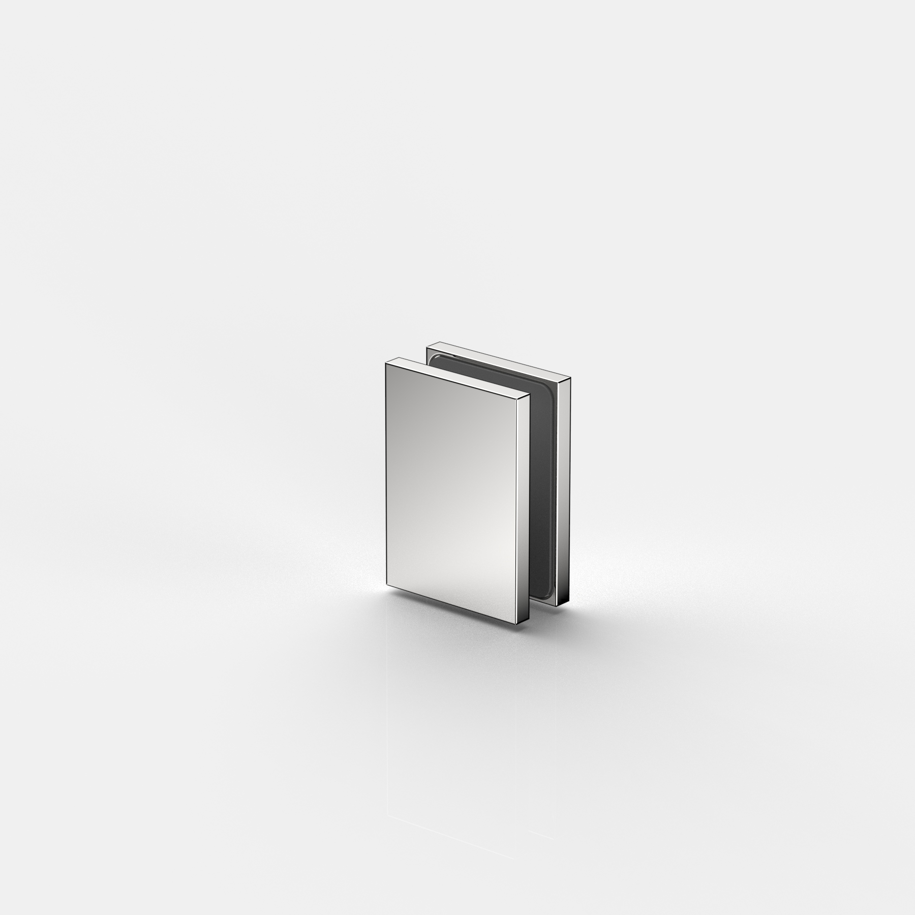 Fast beslag glas–vägg