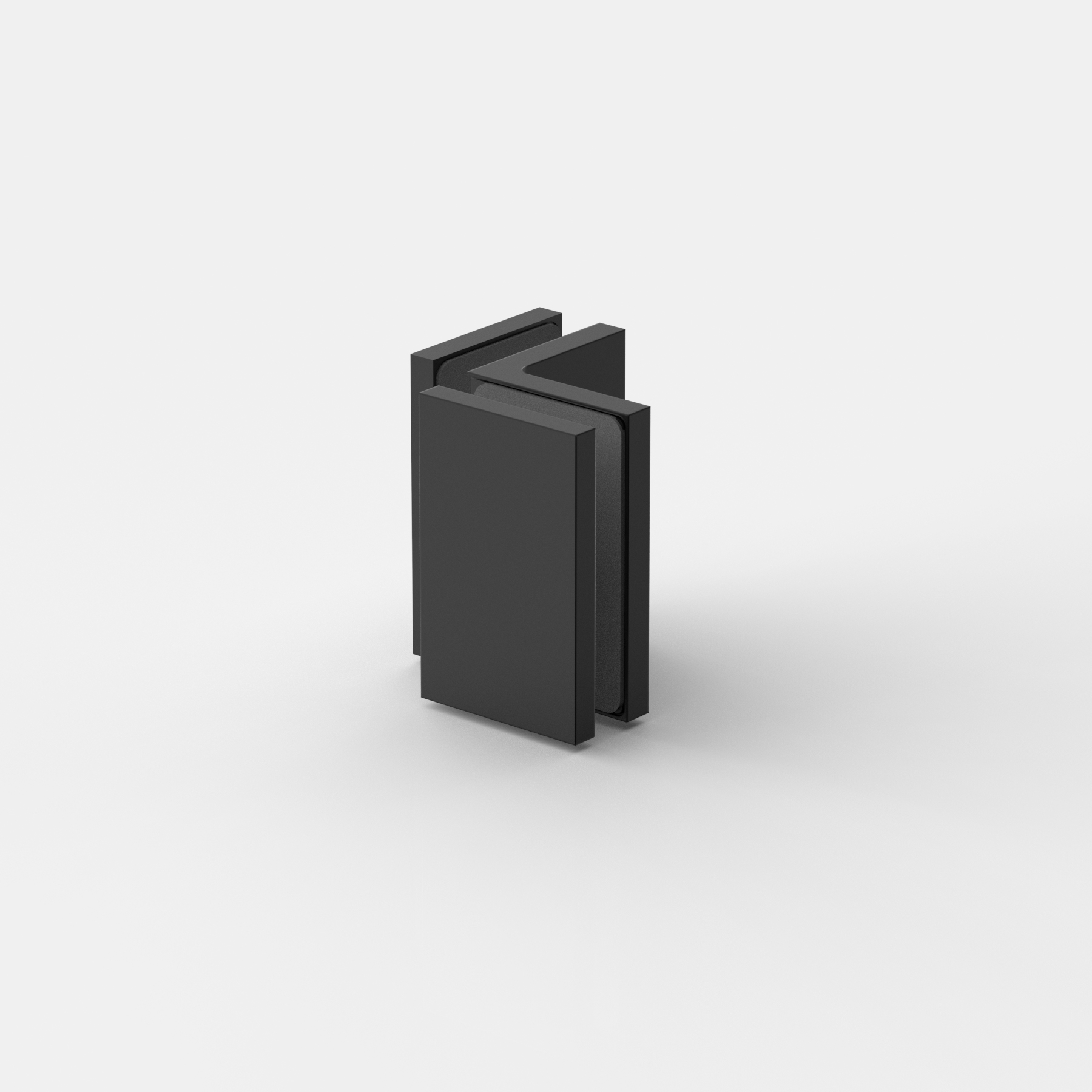 Fasta vinkelbeslag glas‑glas 90°