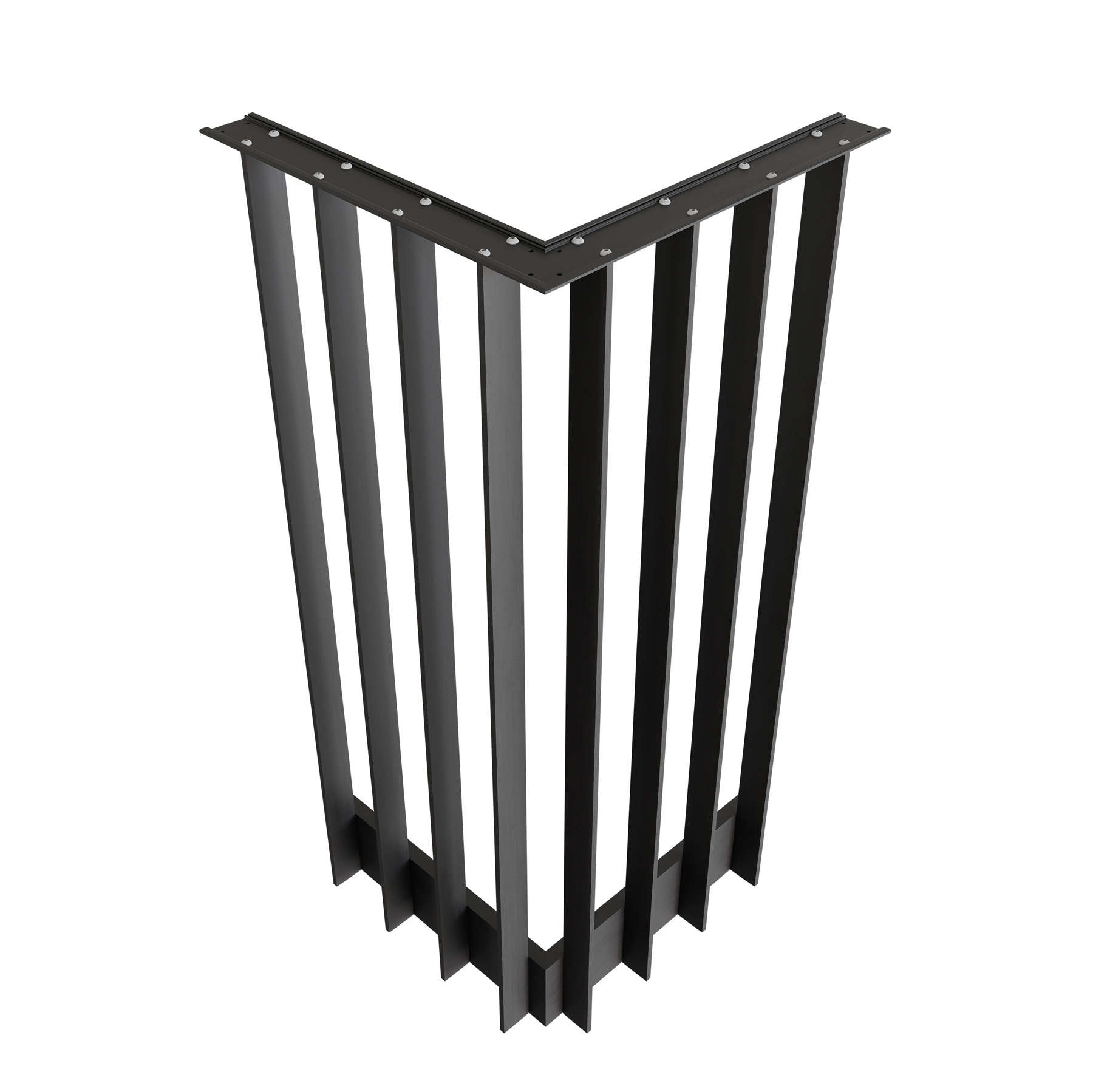 Ytterhörn 90°, frontmontage, 554,5 x 1100 mm