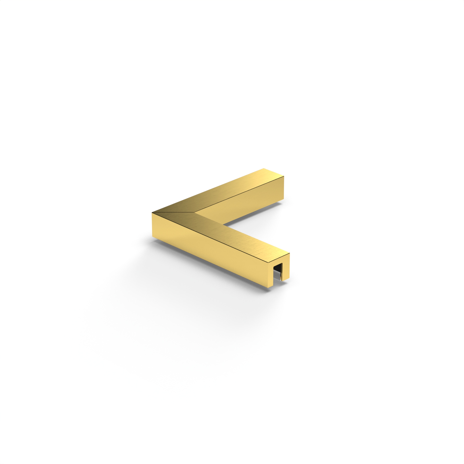 Stabiliserings‑vinkelbeslag glas–glas 90°