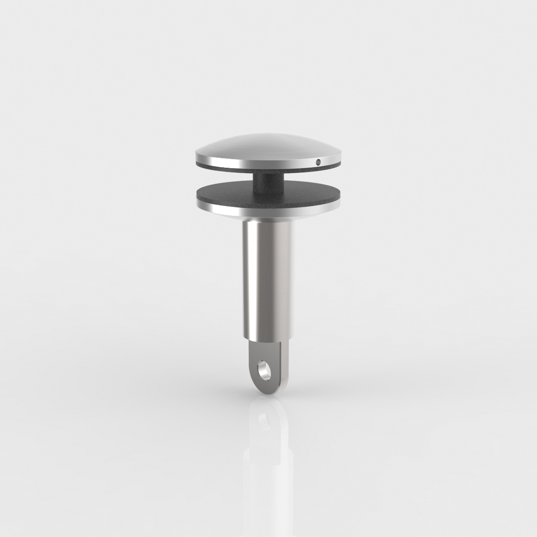 Punktfäste med öglekoppling, för 13,52–25,52 mm glas