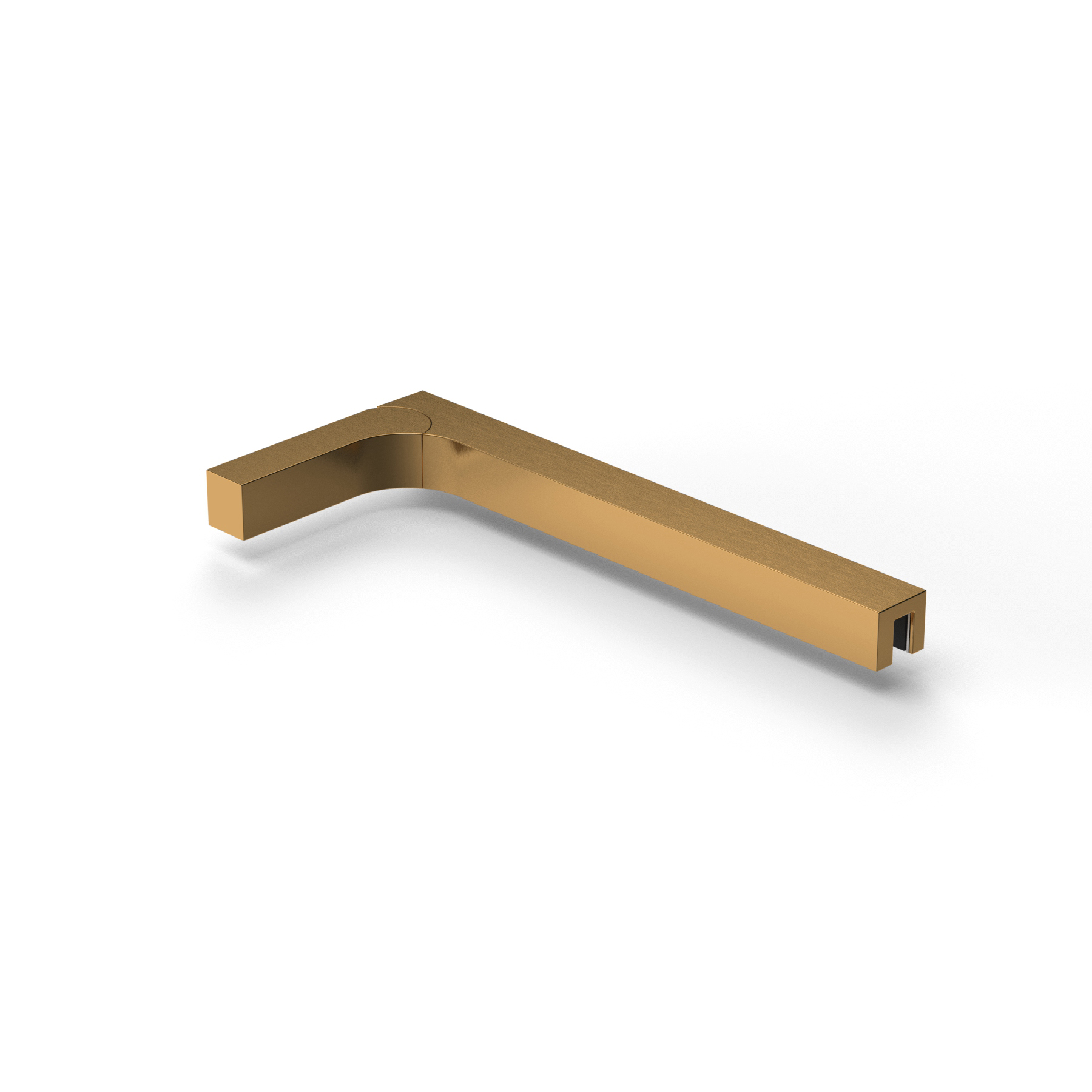 Stabiliserings‑vinkelbeslag glas–vägg 90°