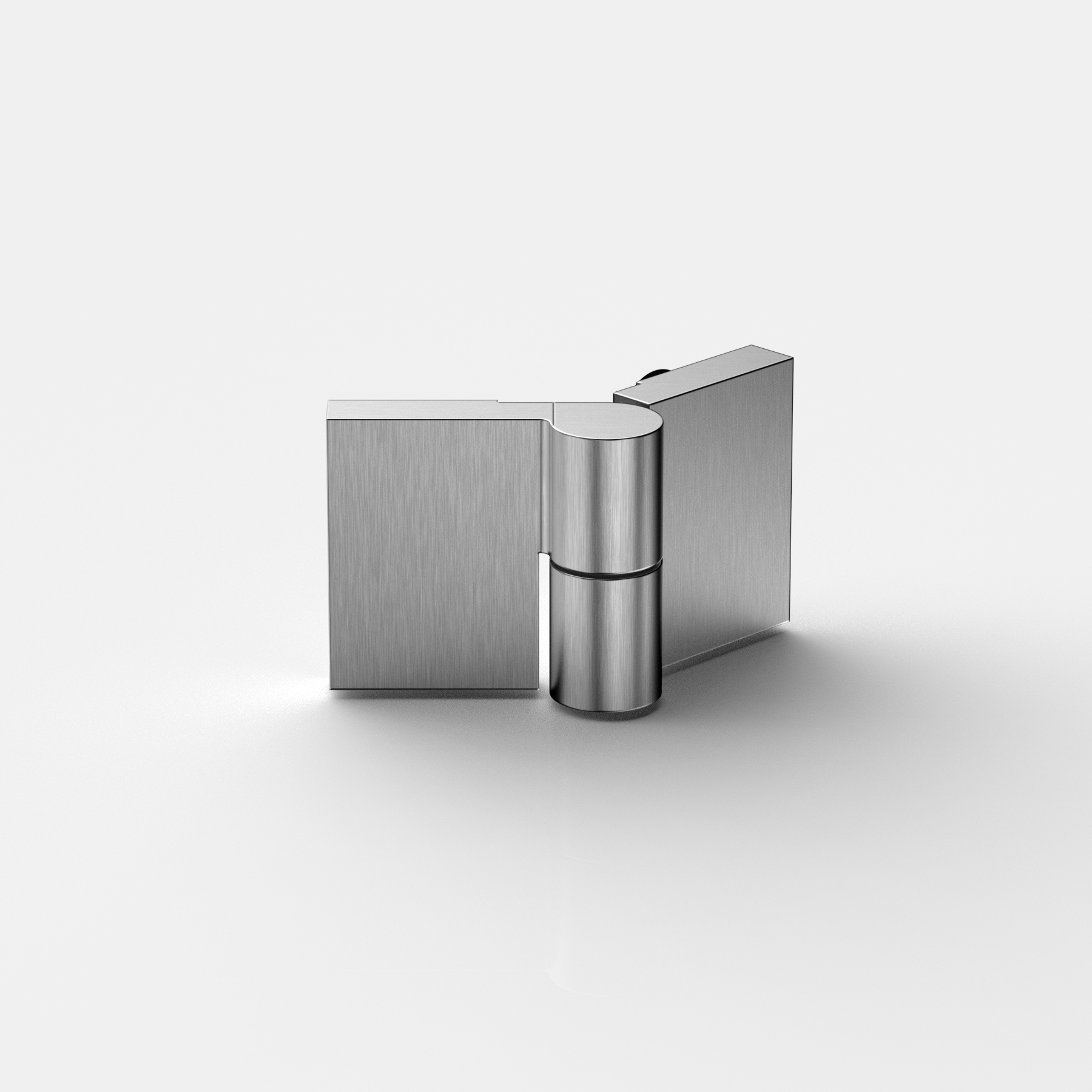 Anslagsgångjärn, glas‑glas 135°