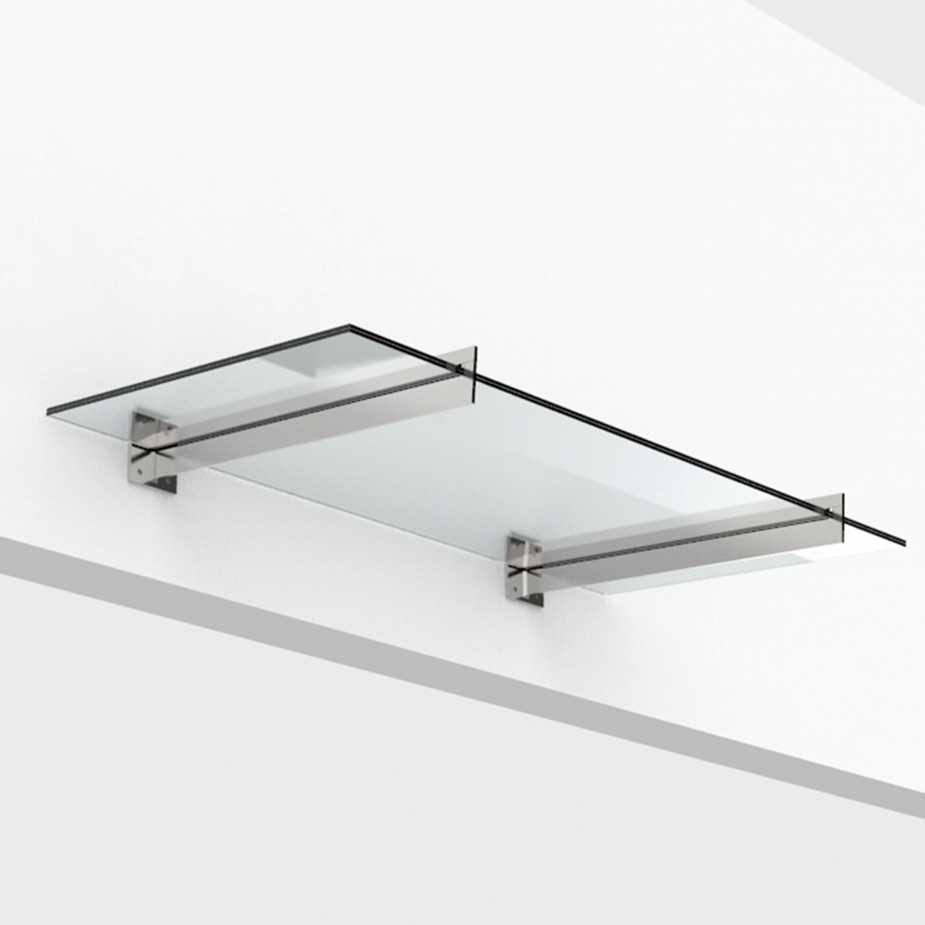 Skärmtakssystem s‑05, 2 svärdsstag, 17,52 mm glas