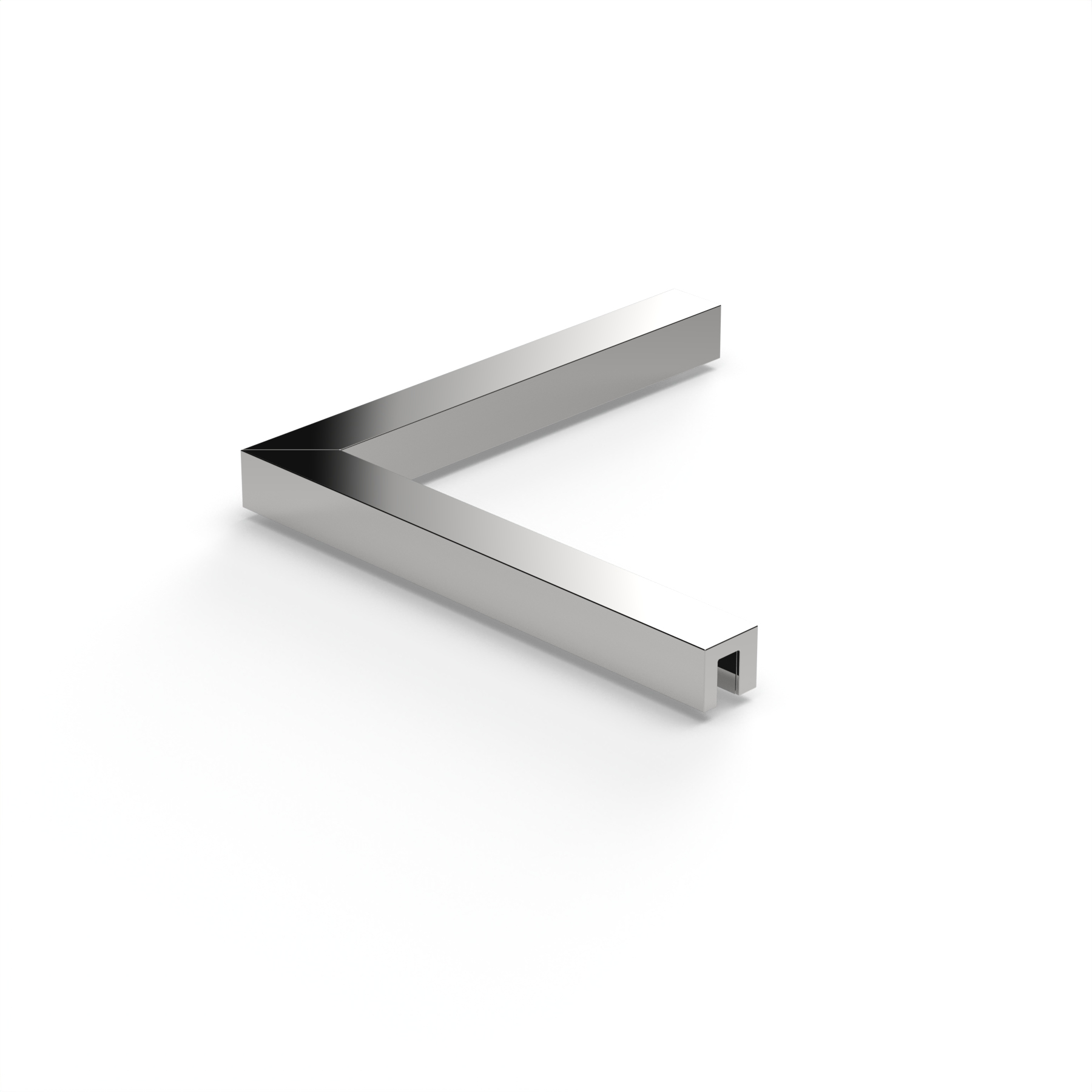 Stabiliserings‑vinkelbeslag glas–glas 90°