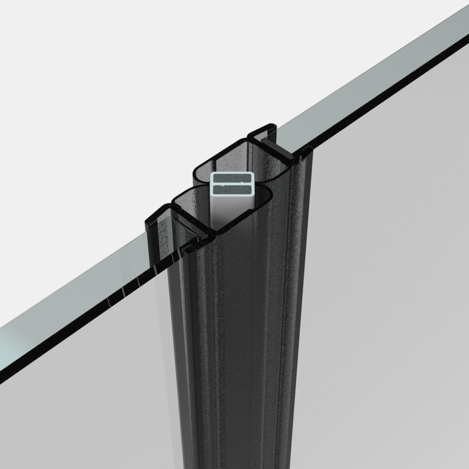 Magnetprofilset 180° (2×90°)