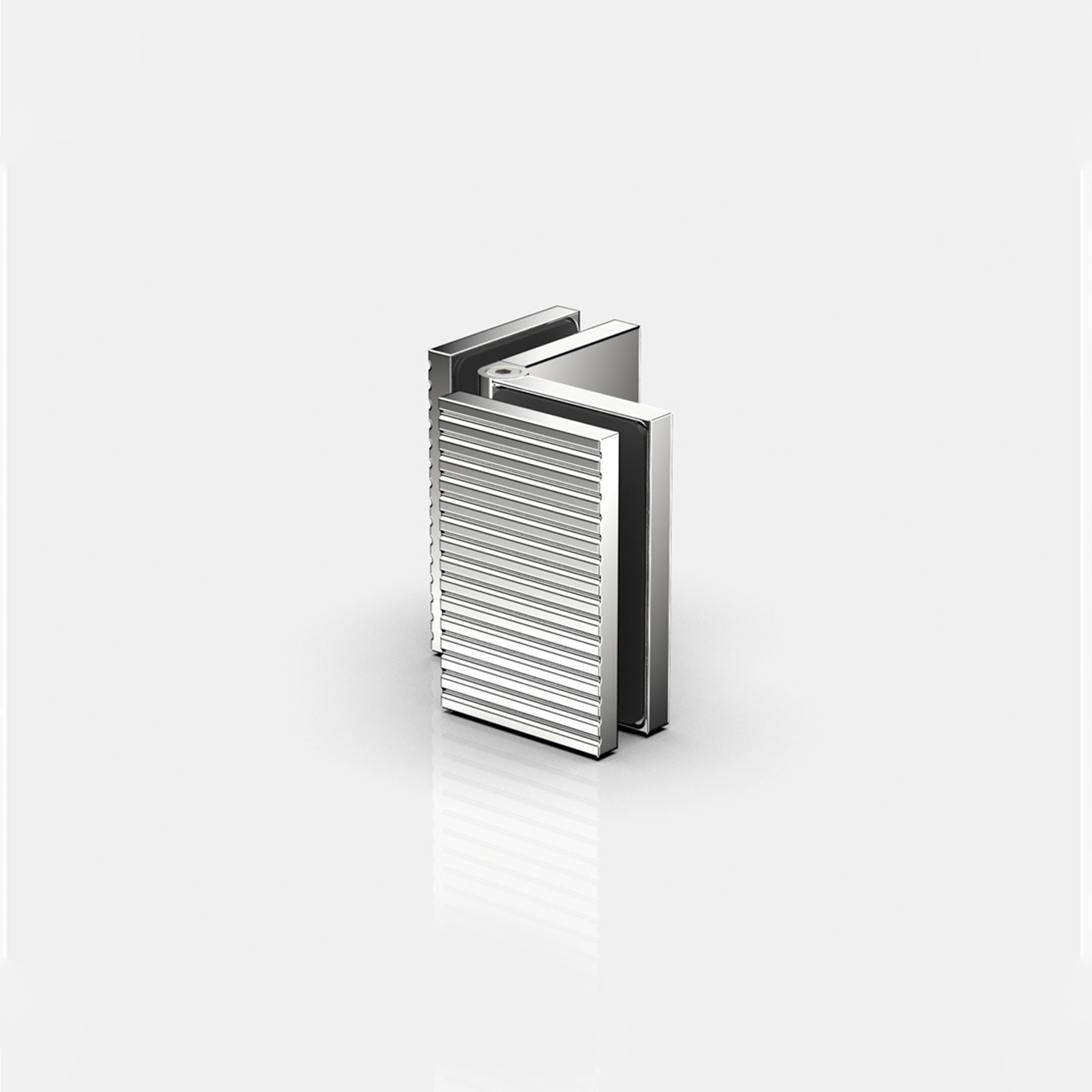 Fasta beslag glas‑glas 80°–180°