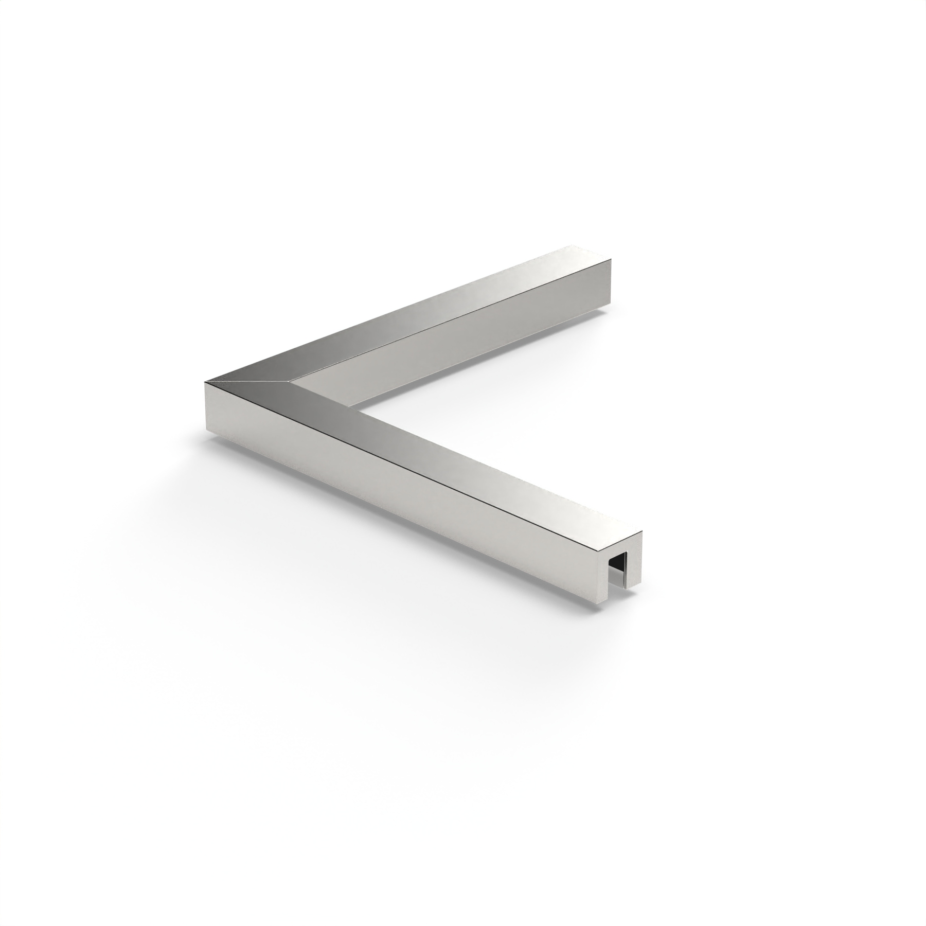 Stabiliserings‑vinkelbeslag glas–glas 90°
